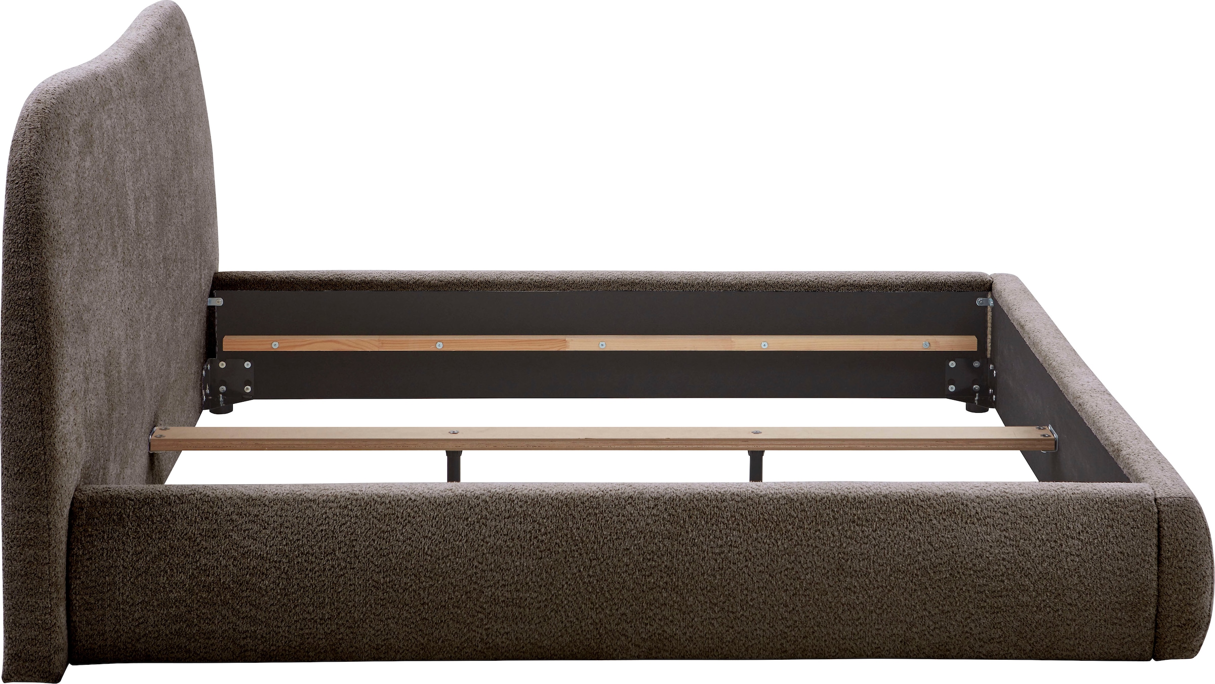 ATLANTIC home collection Polsterbett »Sophie« mit oder ohne Stauraum, hochwertiger Bouclé-Bezug