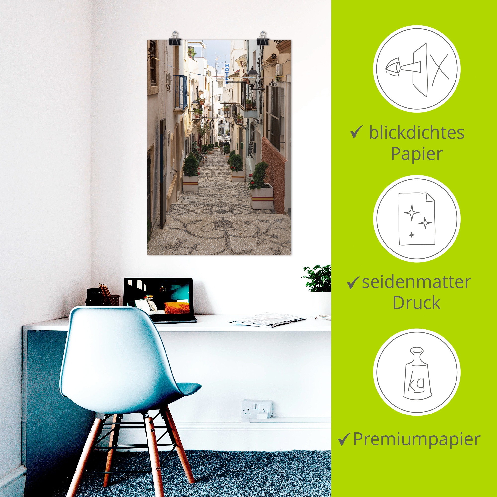 Artland Wandbild »Spanische Treppe« Spanien 1 Stk. tlg. als Alubild, Leinwandbild, Poster, Wandaufkleber in verschied. Grössen