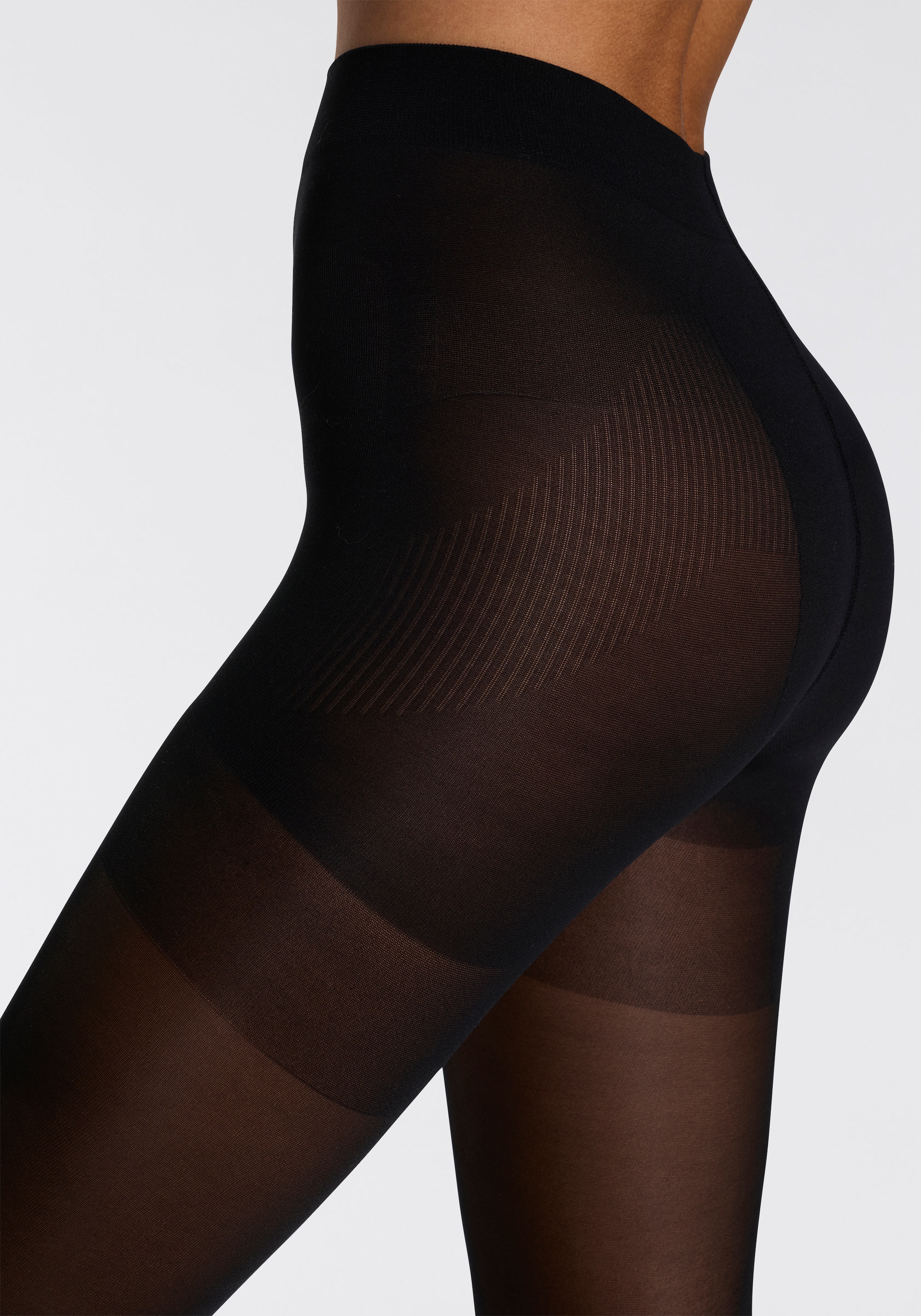 Sarlini Feinstrumpfhose, (2 St.), Shape-Strumpfhose mit elegantem Satinglanz