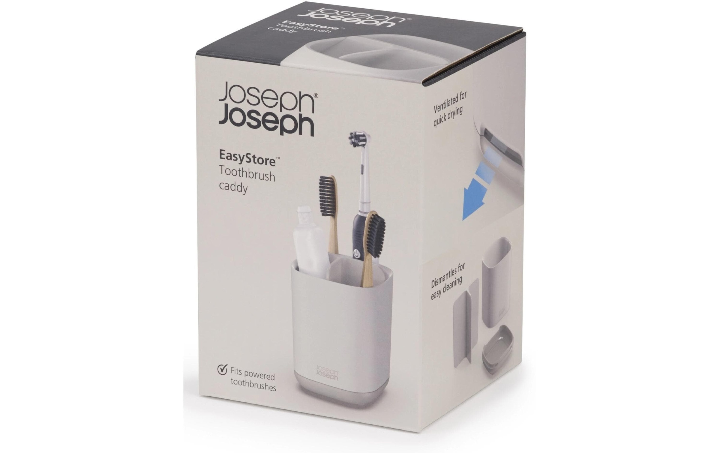 Joseph Joseph Gobelet pour brosse à dents »EasyStore, Ecru«