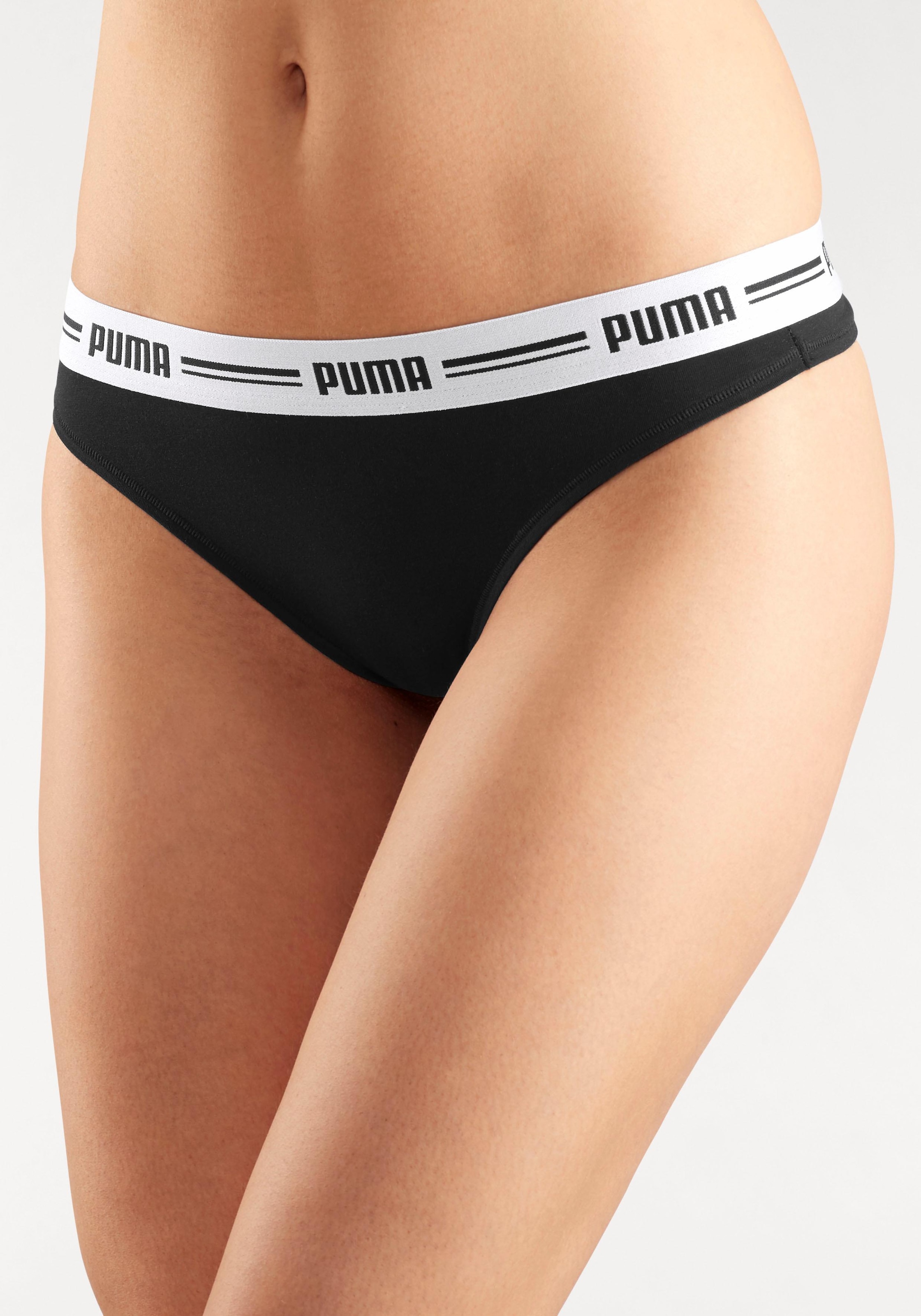 PUMA String »Iconic«, (Packung, 2er-Pack), mit weichem Logobündchen