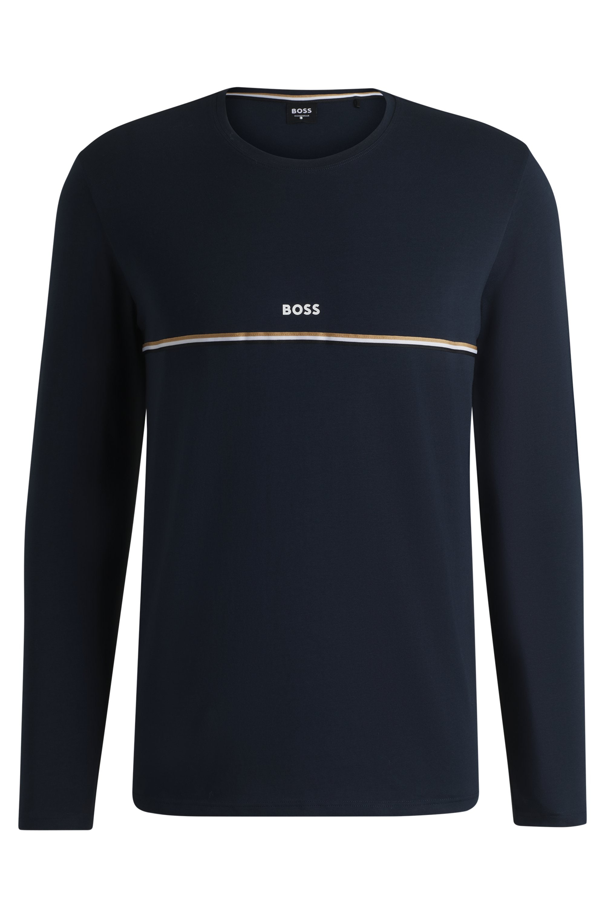 BOSS Pyjama »Unique LS-Shirt«, mit Rundhalsausschnitt
