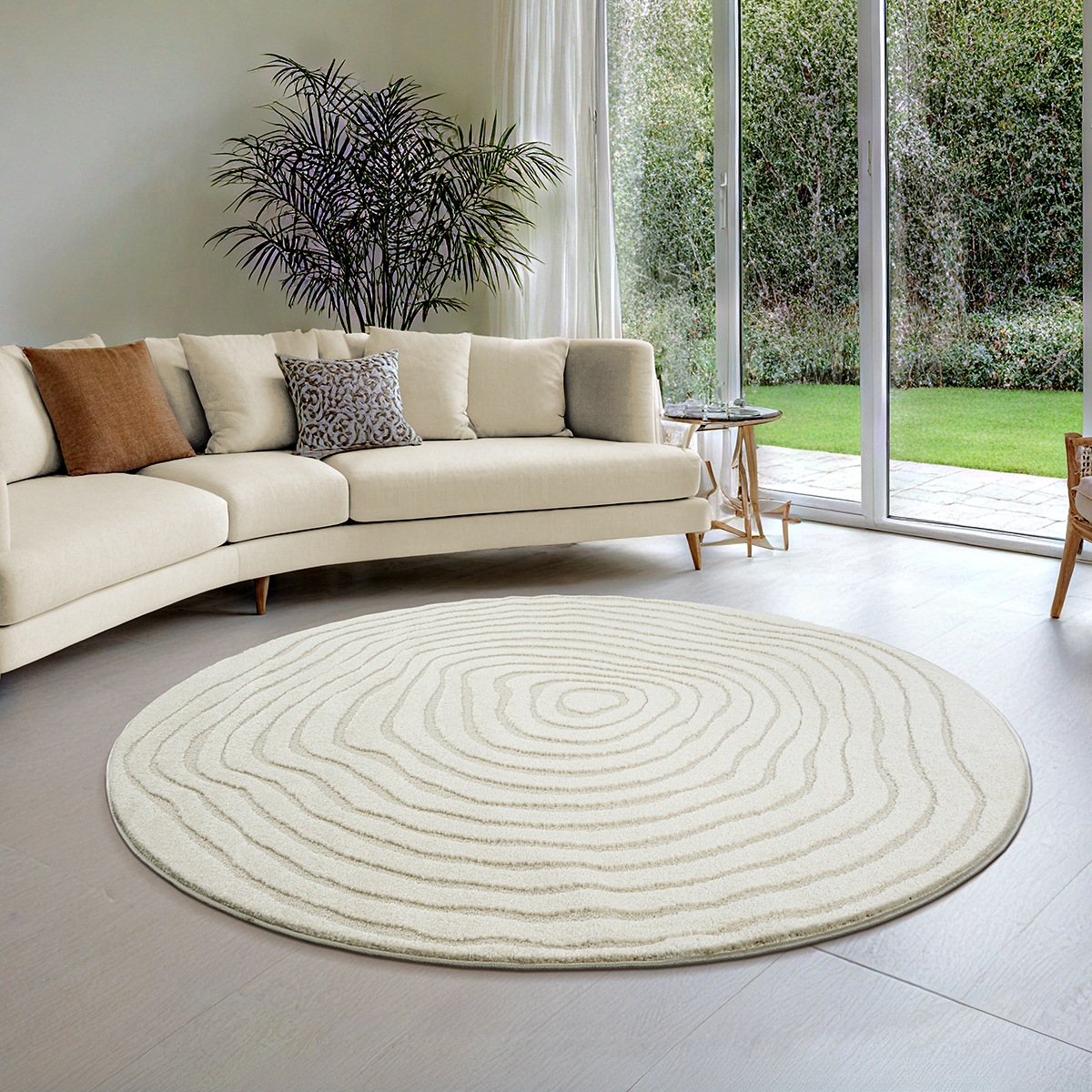 Image of the carpet Teppich "Everest" rund 14 mm Höhe moderner Wohnzimmer Teppich hohe Flordichte