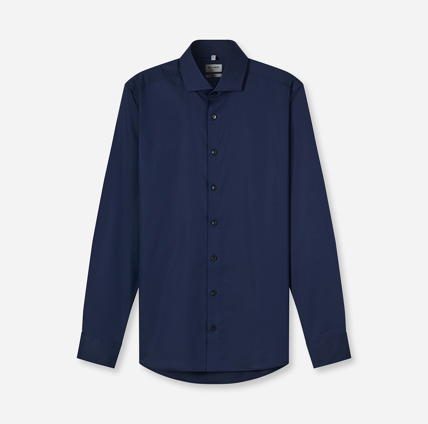OLYMP Langarmhemd »Level Five« Businesshemd, unifarben, body fit, Royalkentkragen