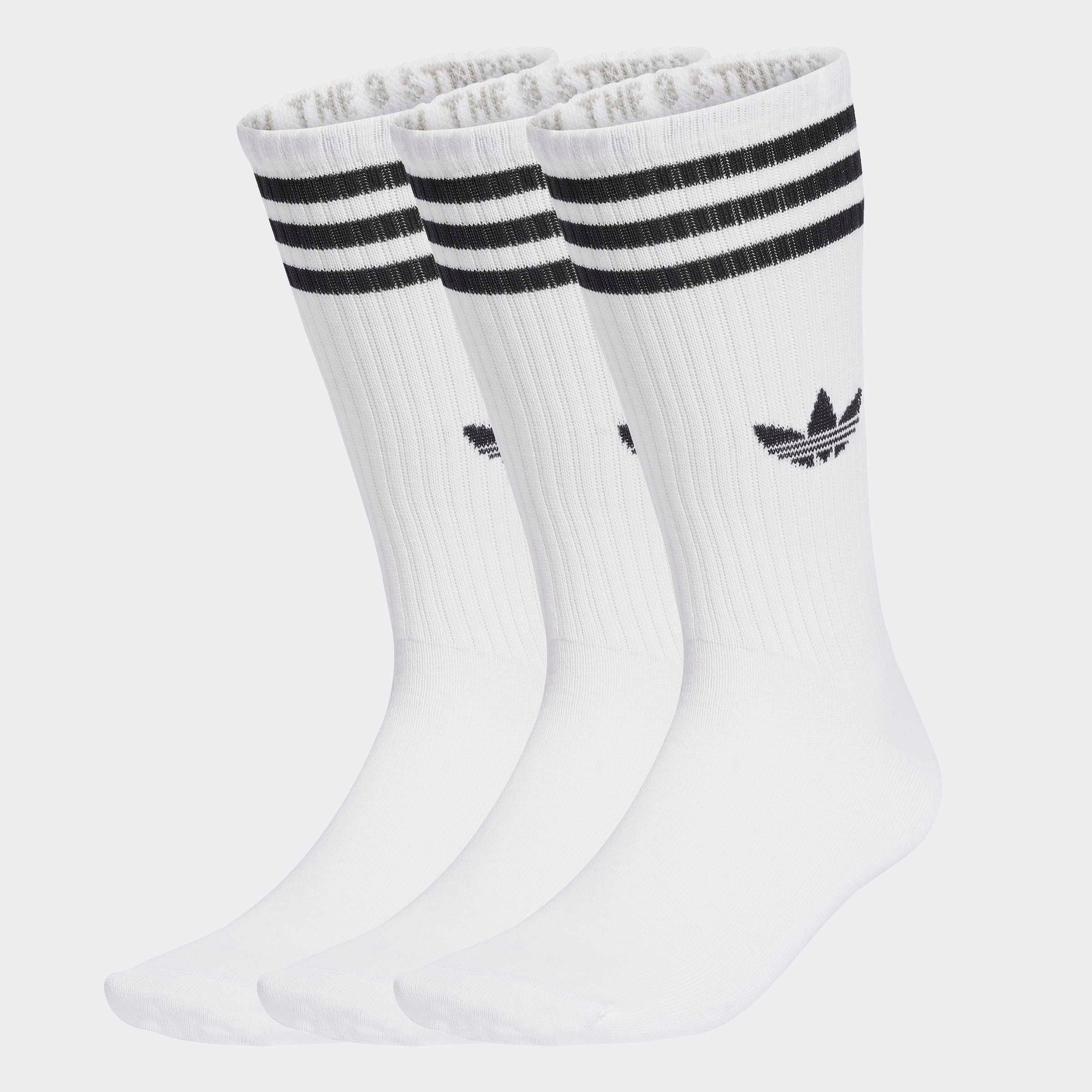 Image of adidas Originals Sportsocken "3-STREIFEN HIGH CREW, 3 PAAR" 3 Paar tlg. für verschiedene Aktivitäten, wadenlange Passform