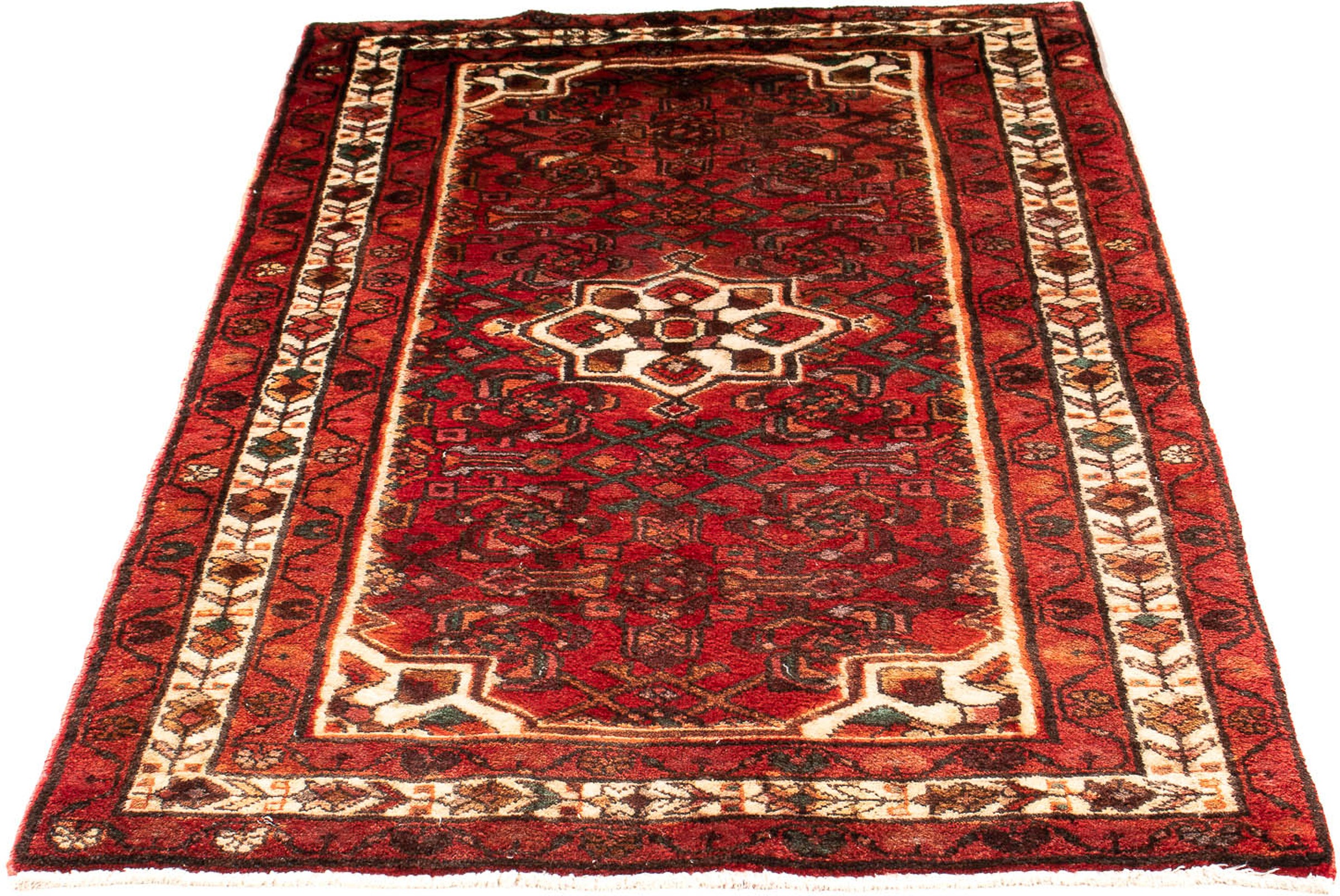 Image of morgenland Orientteppich »Perser - Nomadic - 176 x 106 cm - dunkelrot«, rechteckig, 10 mm Höhe, Wohnzimmer, Handgeknüpft, Einzelstück mit Zertifikat bei Ackermann Versand Schweiz