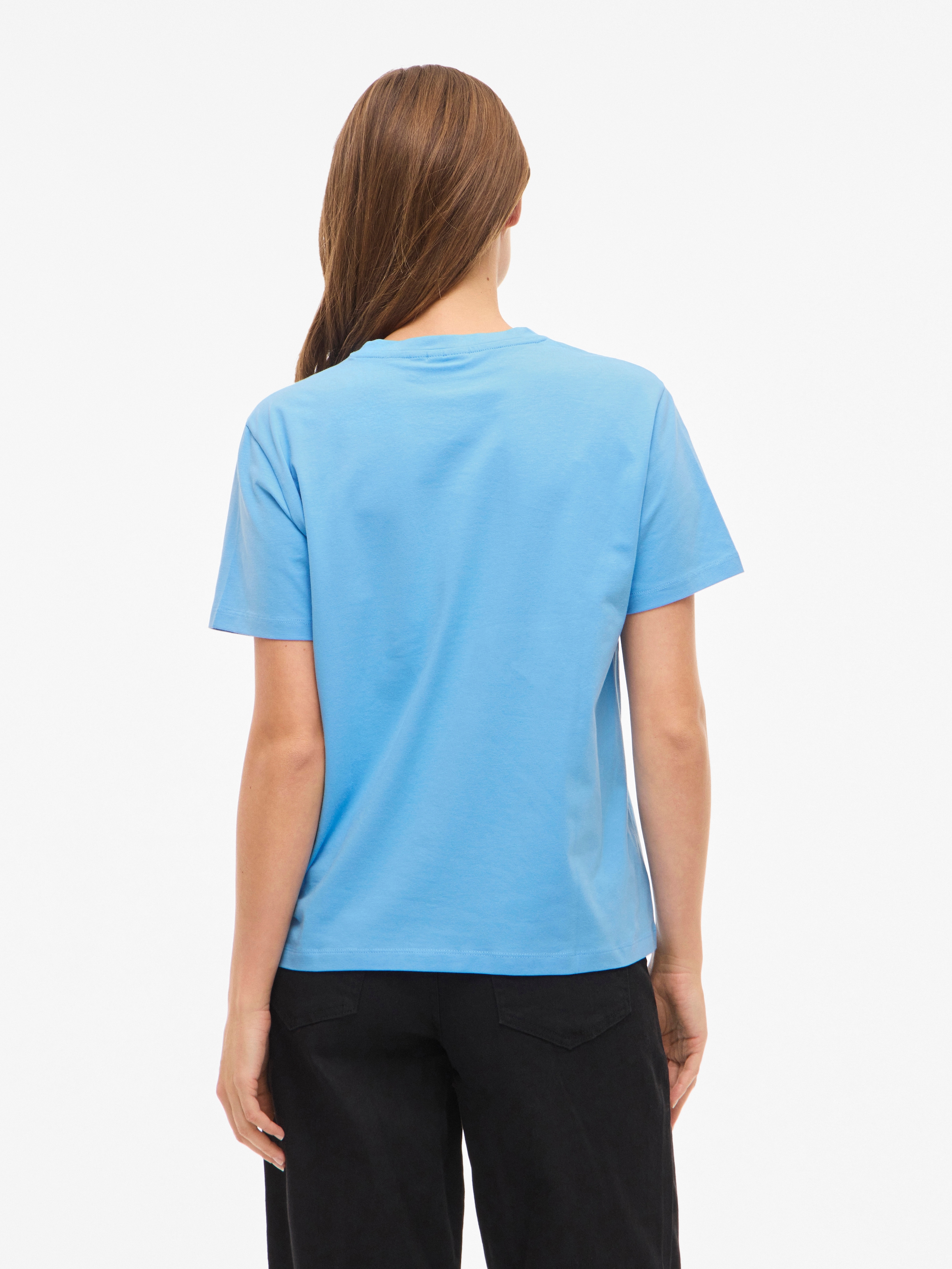 Vila Kurzarmshirt »VINORA S/S T-SHIRT - NOOS« Baumwollmischung, regular fit
