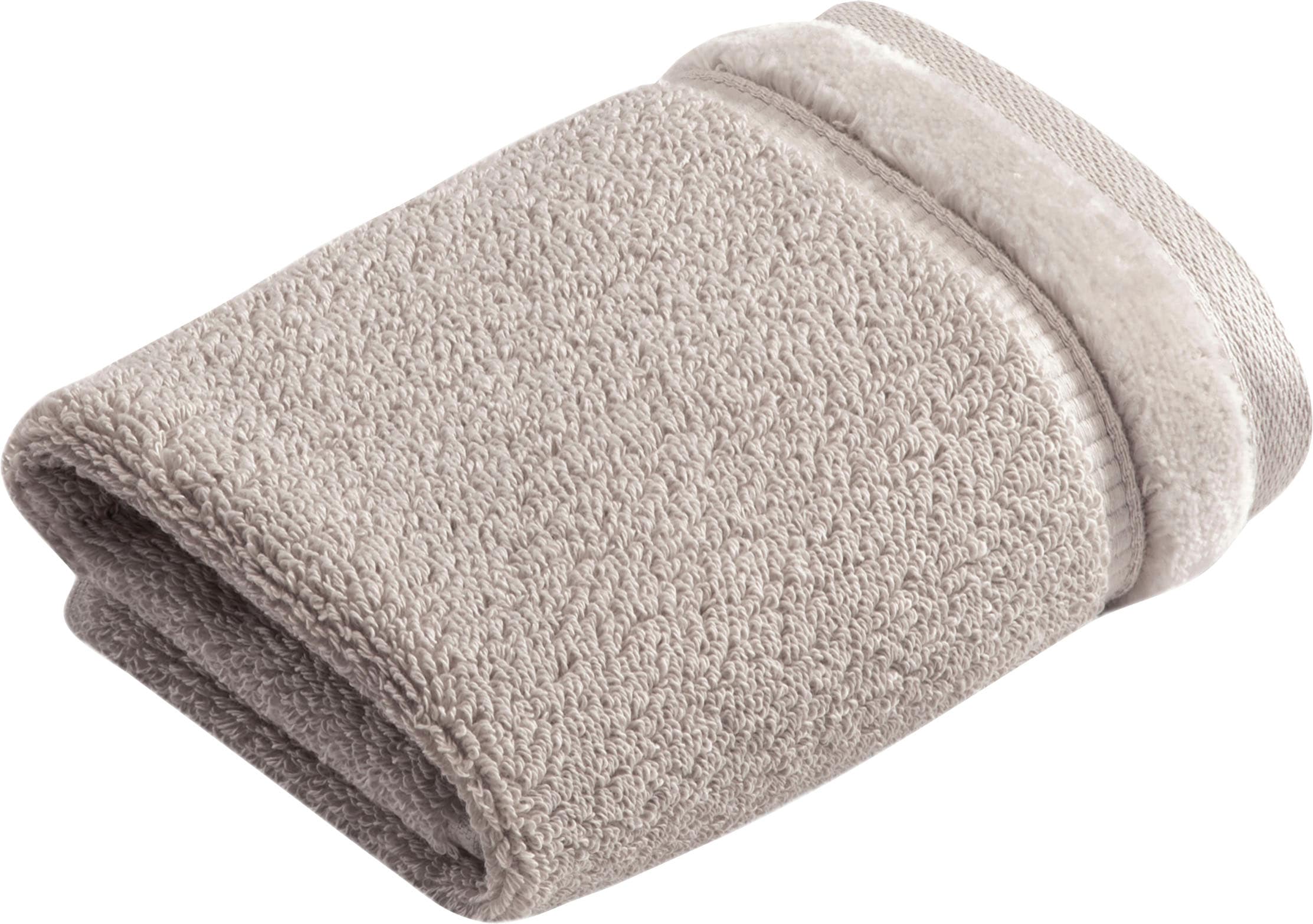 Image of Vossen Seiftuch "Pure" Waschlappen im Set, Baumwolle & VEGAN, mit eleganter Veloursbordüre