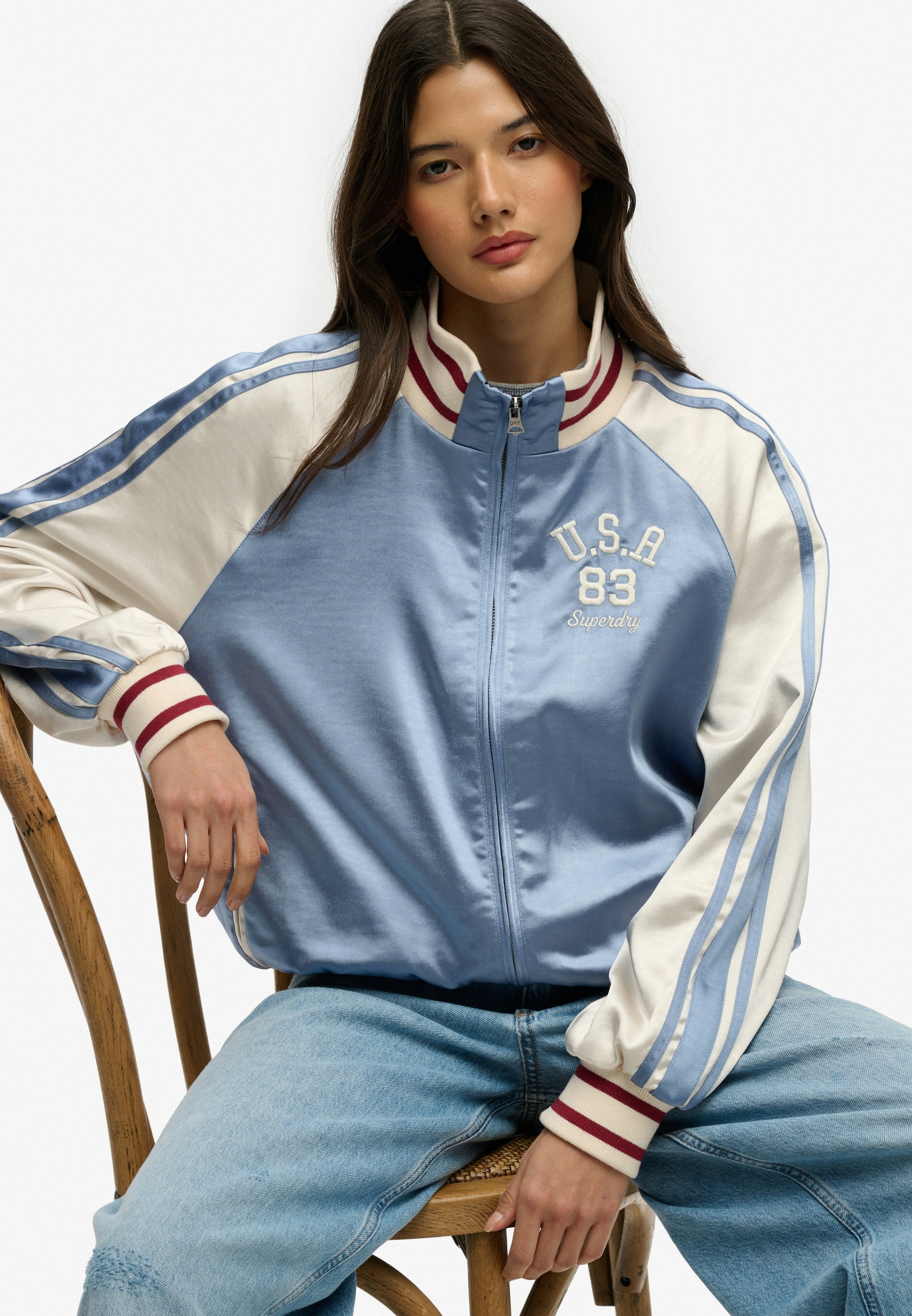 Superdry Blouson »SUIKA TRACK JACKET« fibre synthétique, oversize