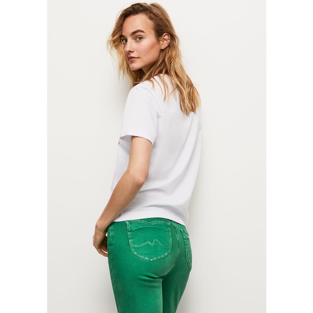 mit und Pepe Frontprint confortablement T-Shirt, markentypischem Passform Acheter Jeans in tollem oversized