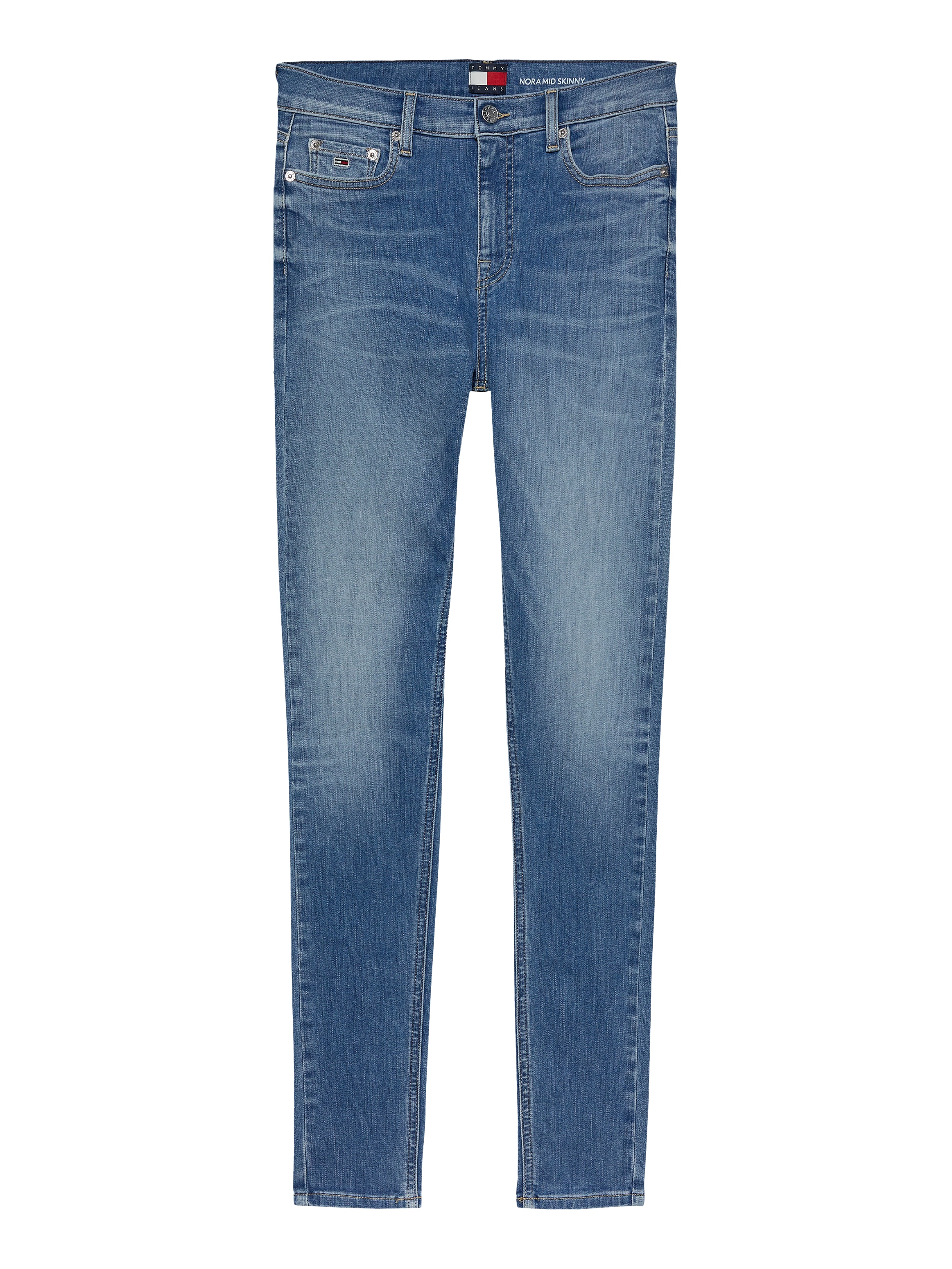 Tommy Jeans Skinny-fit-Jeans »NORA MR SKNY«, mit Waschung, mit Logo-Badge