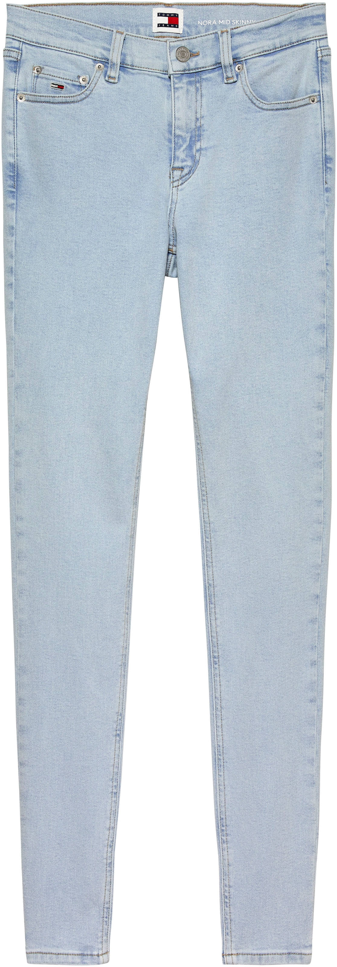 Tommy Jeans Skinny-fit-Jeans »Nora Mid Rise Skinny Fit«, mit Tommy Jeans Label-Badge & Passe hinten