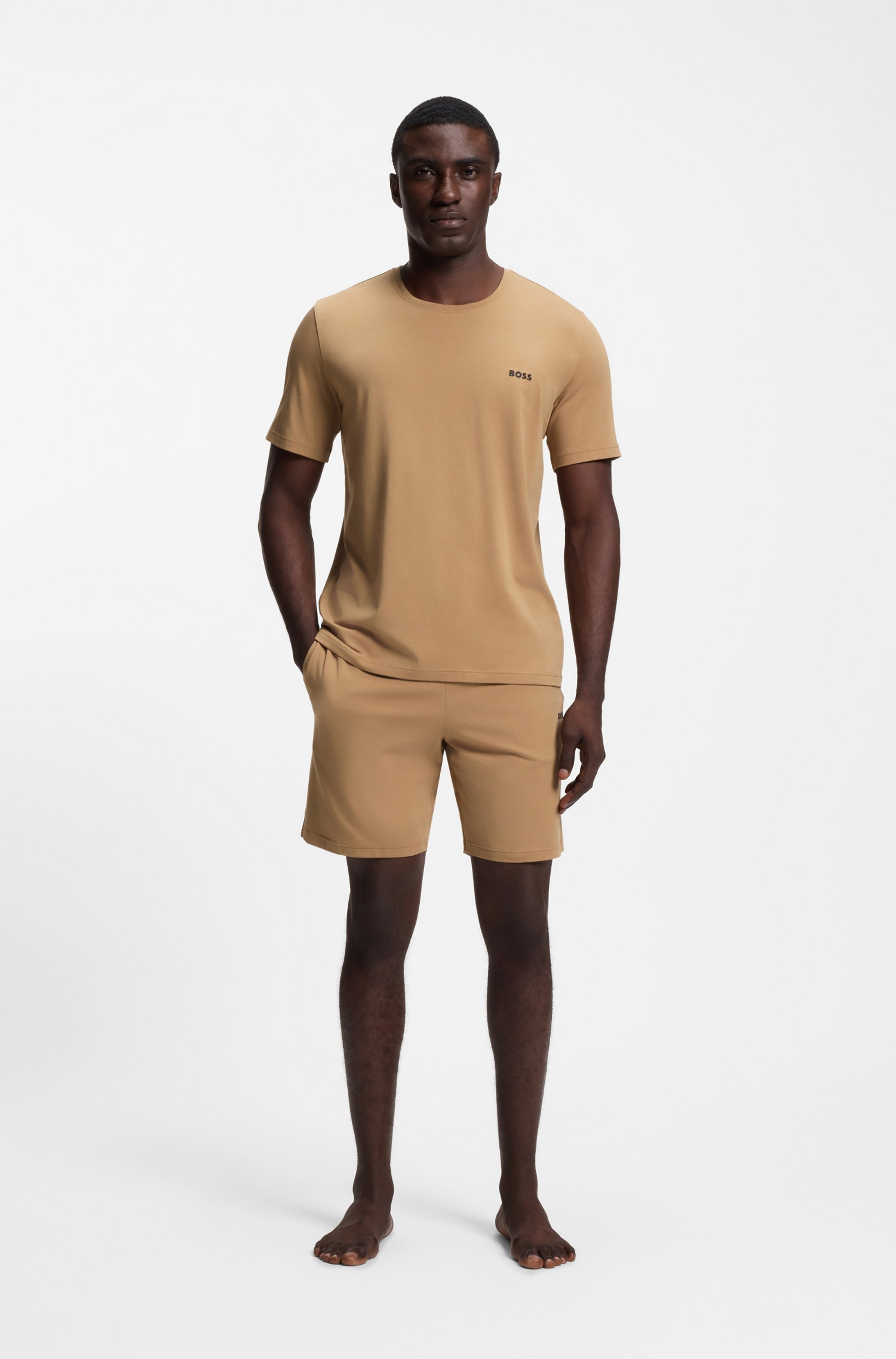 BOSS »Mix&Match T-Shirt R« mit Logostickerei