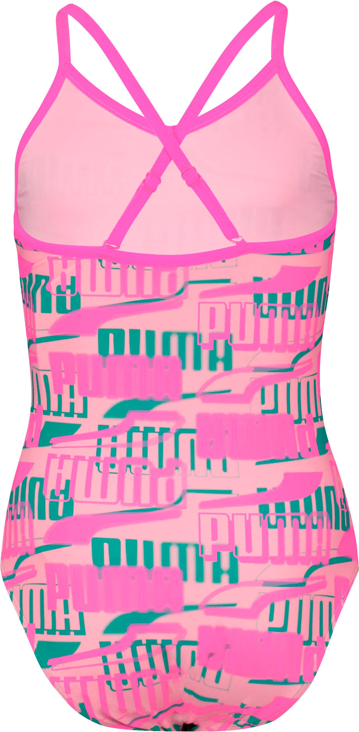 Trendige PUMA Badeanzug, Mädchen-Schwimmanzug mit allover Logoprint  versandkostenfrei shoppen