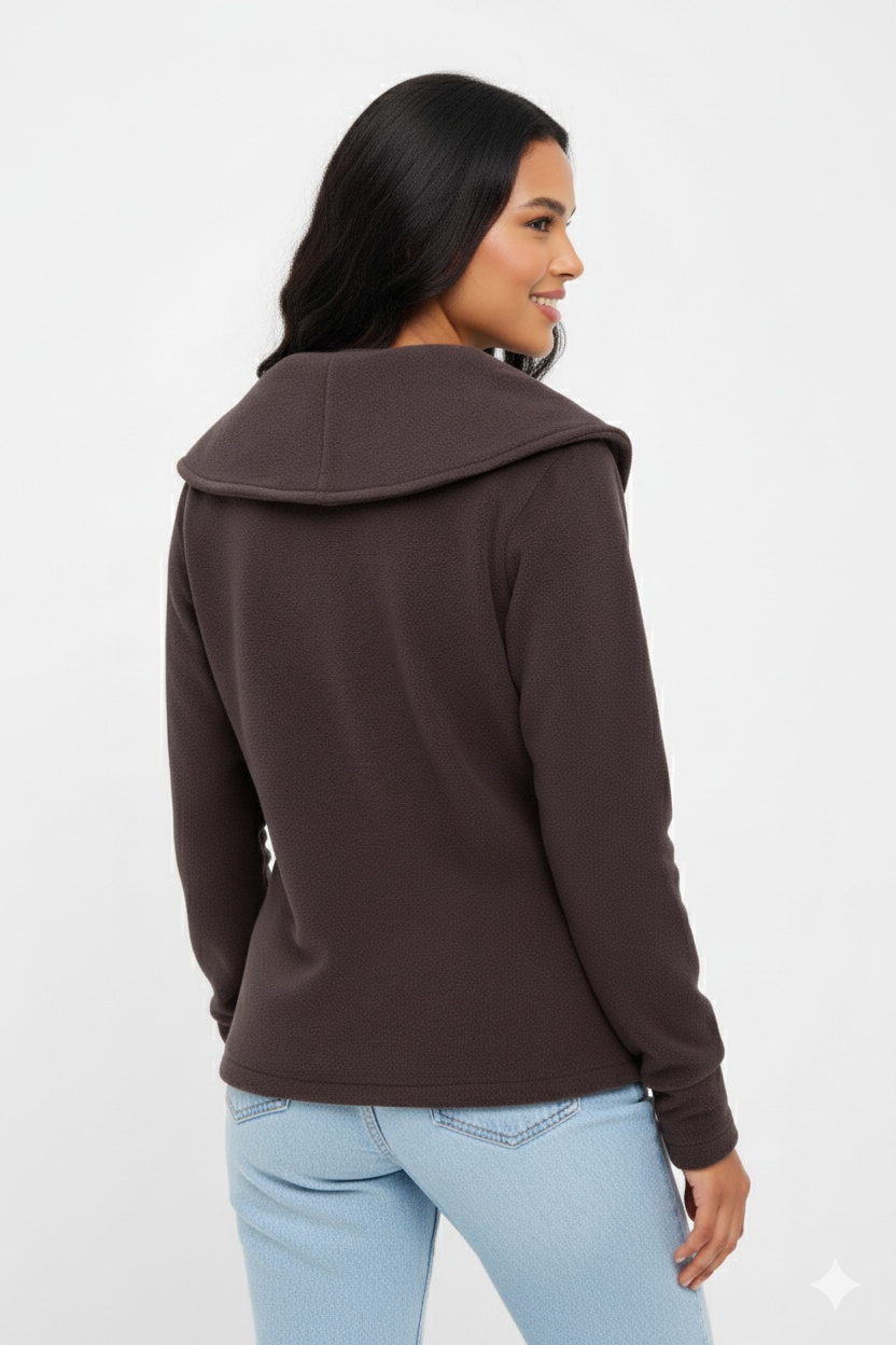 Bench. Fleecepullover »APRILLE«, warmes, tailliertes Fleeceshirt mit Troyerkragen und Seitentaschen
