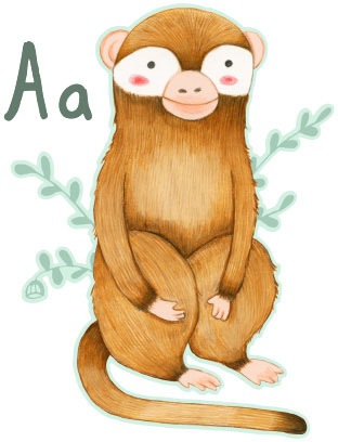 Image of Wall-Art Wandtattoo »Affe Tierwelt Buchstabe A«, (1 St.) bei Ackermann Versand Schweiz