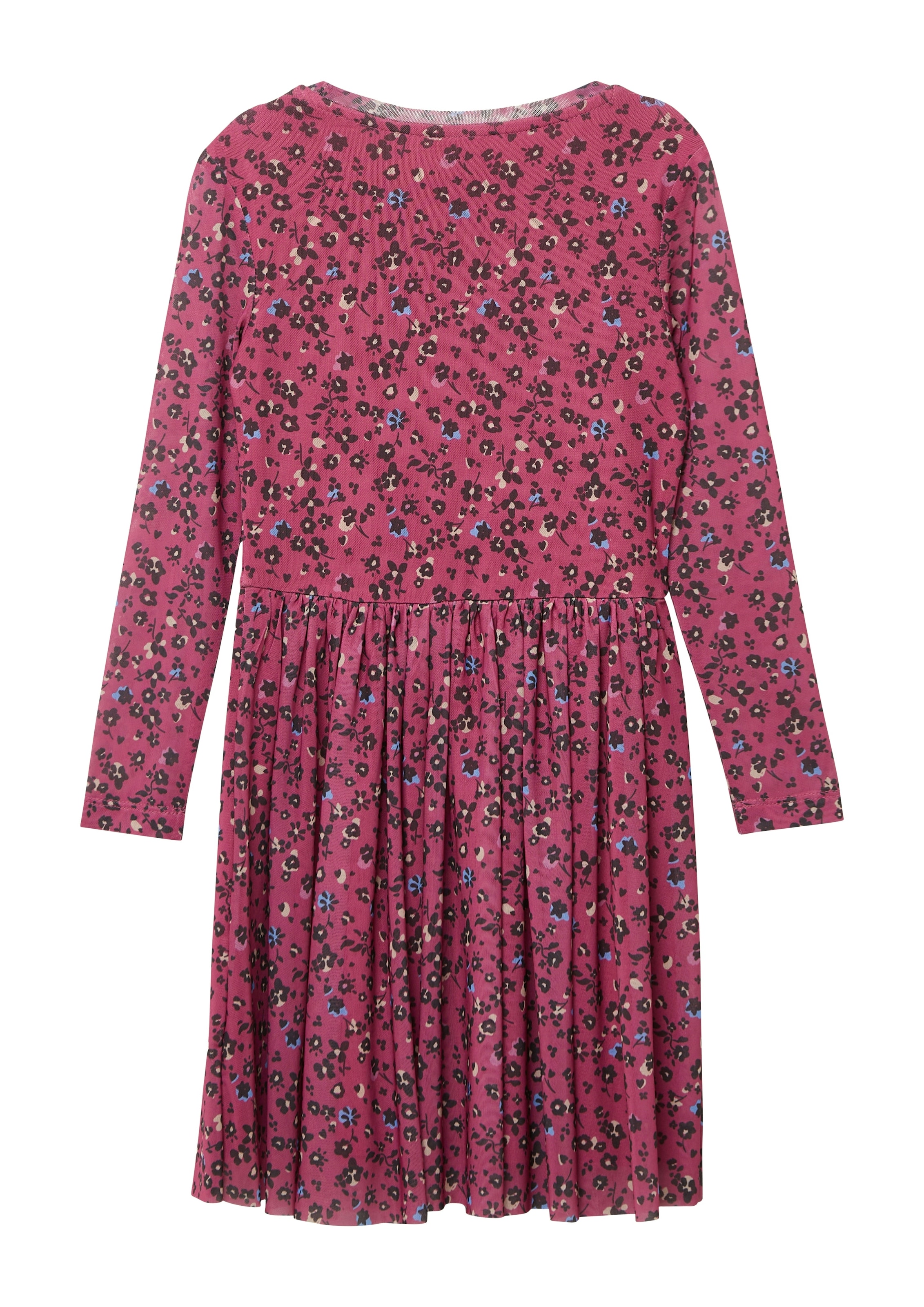 s.Oliver Junior Meshkleid Ohne Taschen mit floralem Muster, langarm, für Girls
