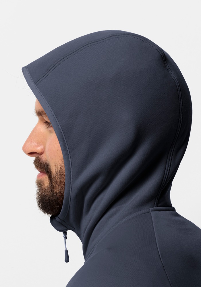 Jack Wolfskin Fleecejacke »BAISELBERG HOODED FZ M«, mit Kapuze