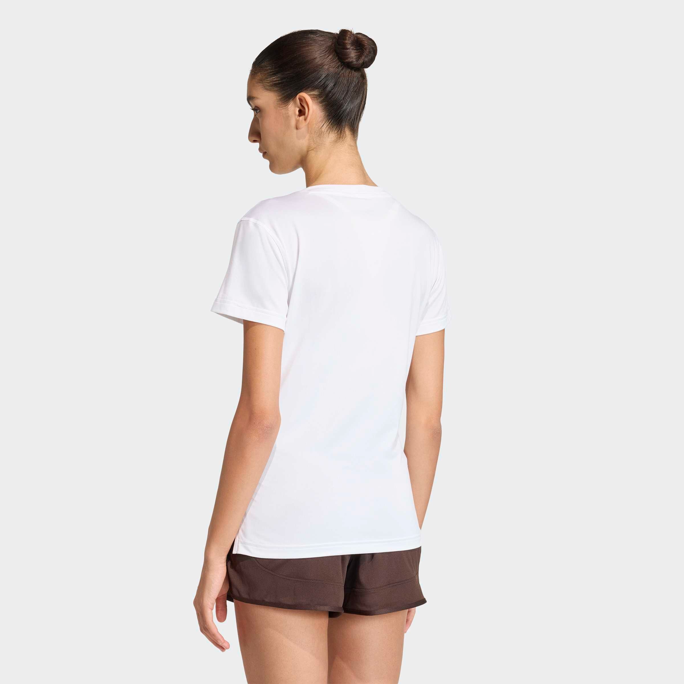 adidas Performance T-shirt »ADIDAS WORKOUT ESSENTIALS MIT V-AUSSCHNITT« avec col en V, sans fermeture