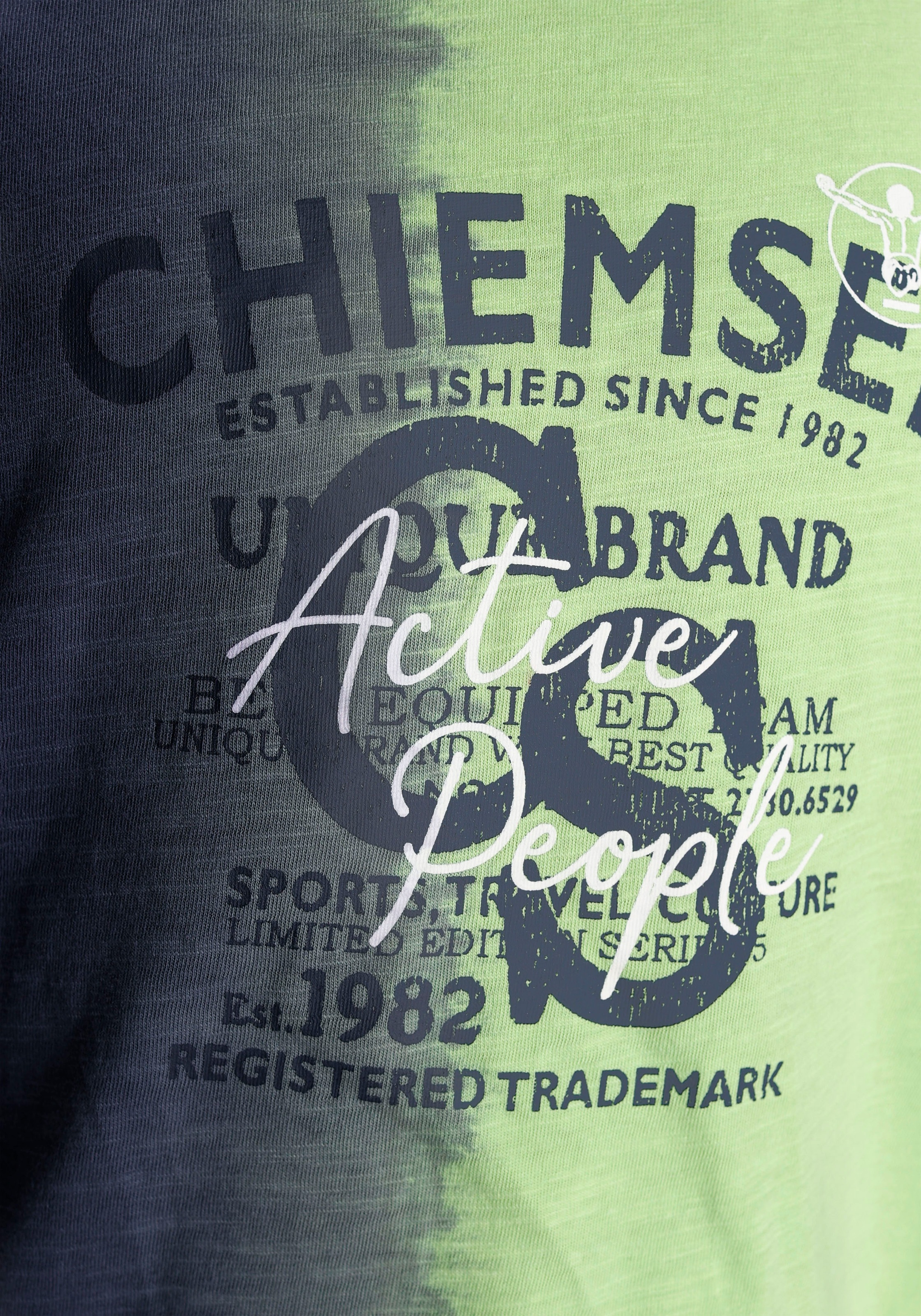 versandkostenfrei mit »Farbverlauf«, vertikalem Farbverlauf T-Shirt auf Chiemsee