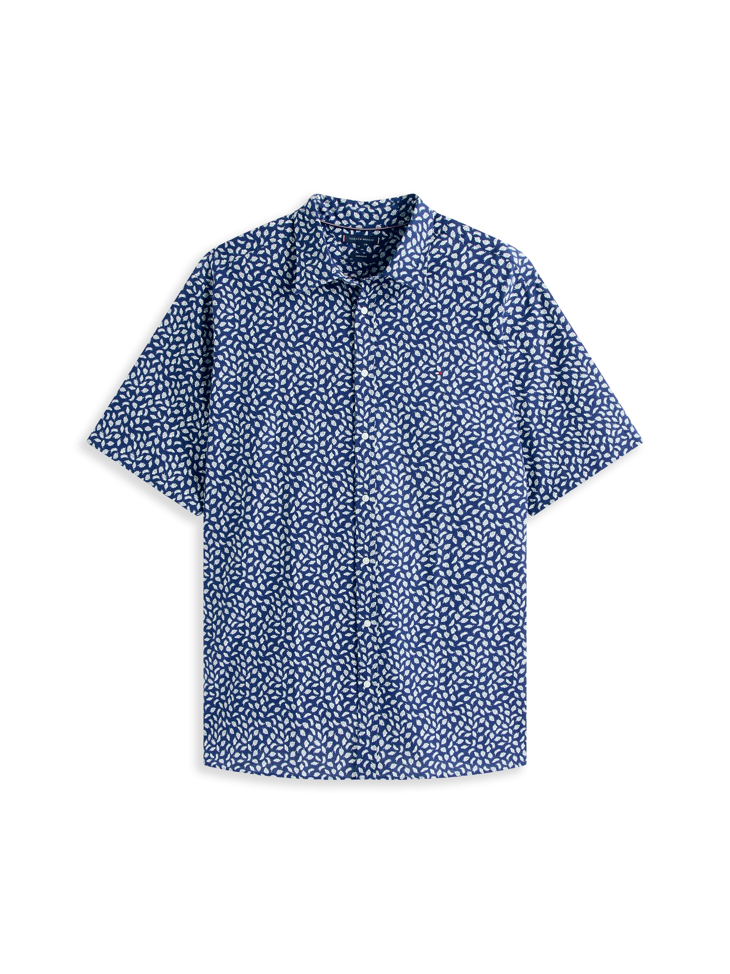 Tommy Hilfiger Big & Tall Kurzarmhemd »BT-LINEN BLEND AOP SS RF SHIRT-B«, Grosse Grössen