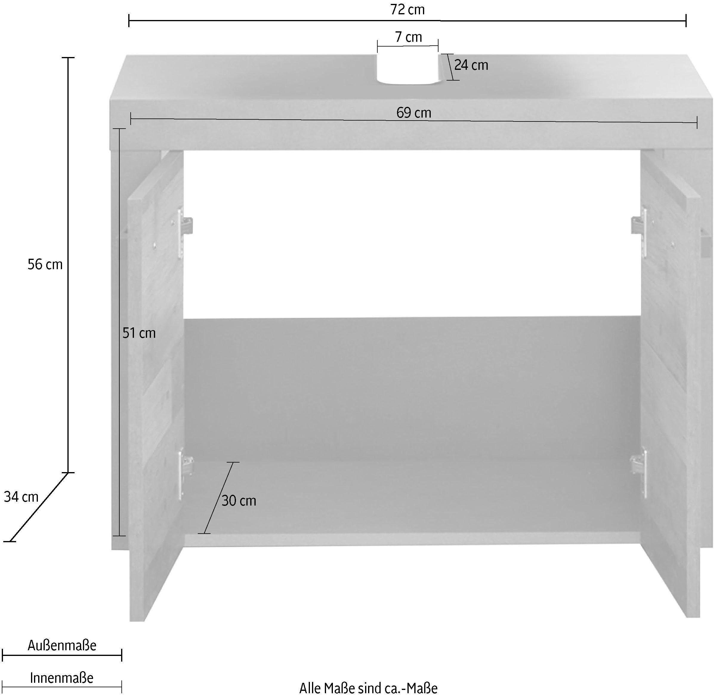 INOSIGN Waschbeckenunterschrank »Ilana«