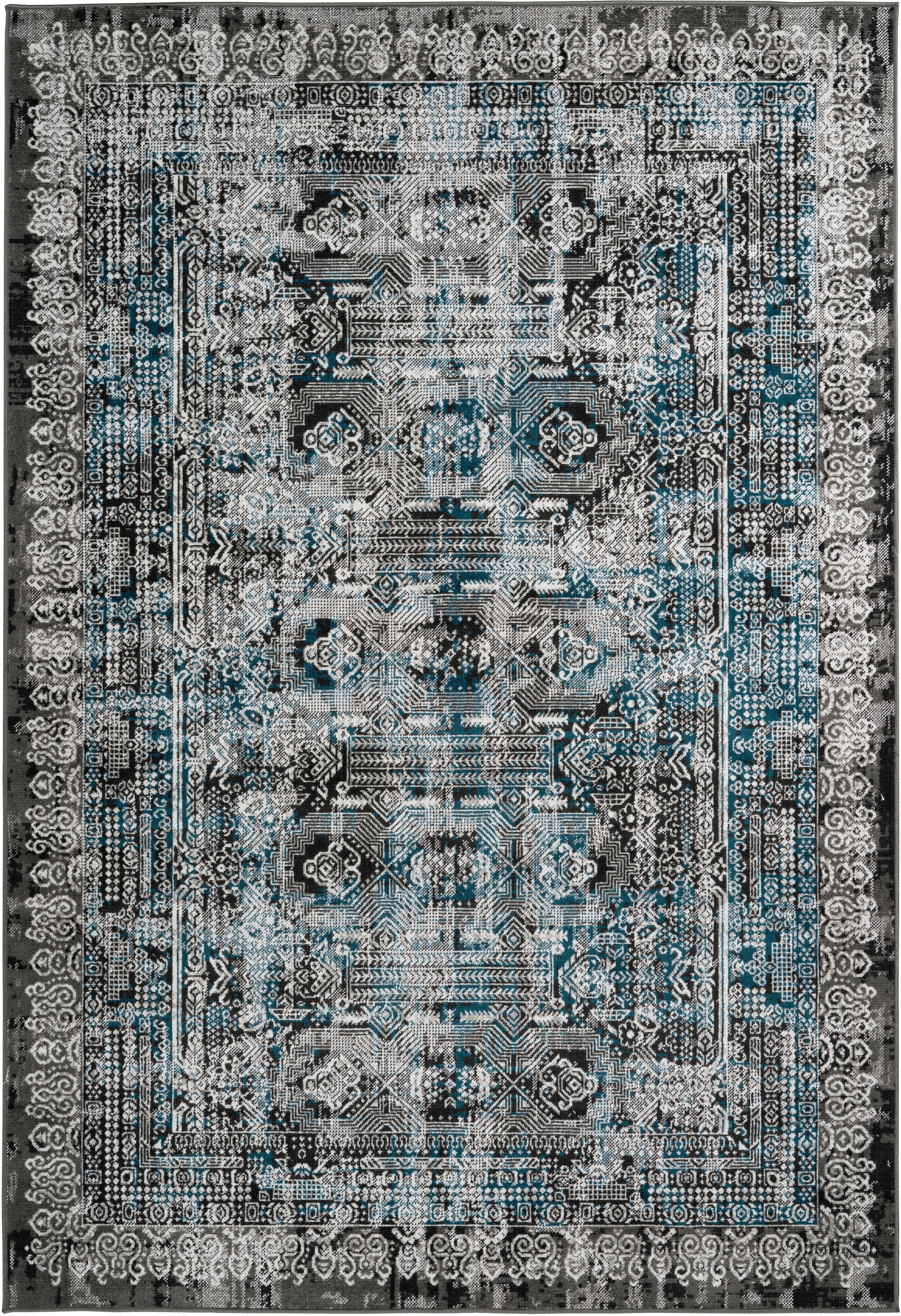 me gusta Teppich »Ariya 525« rechteckig 6 mm Höhe Flachflor, gekettelt, Wohnzimmer