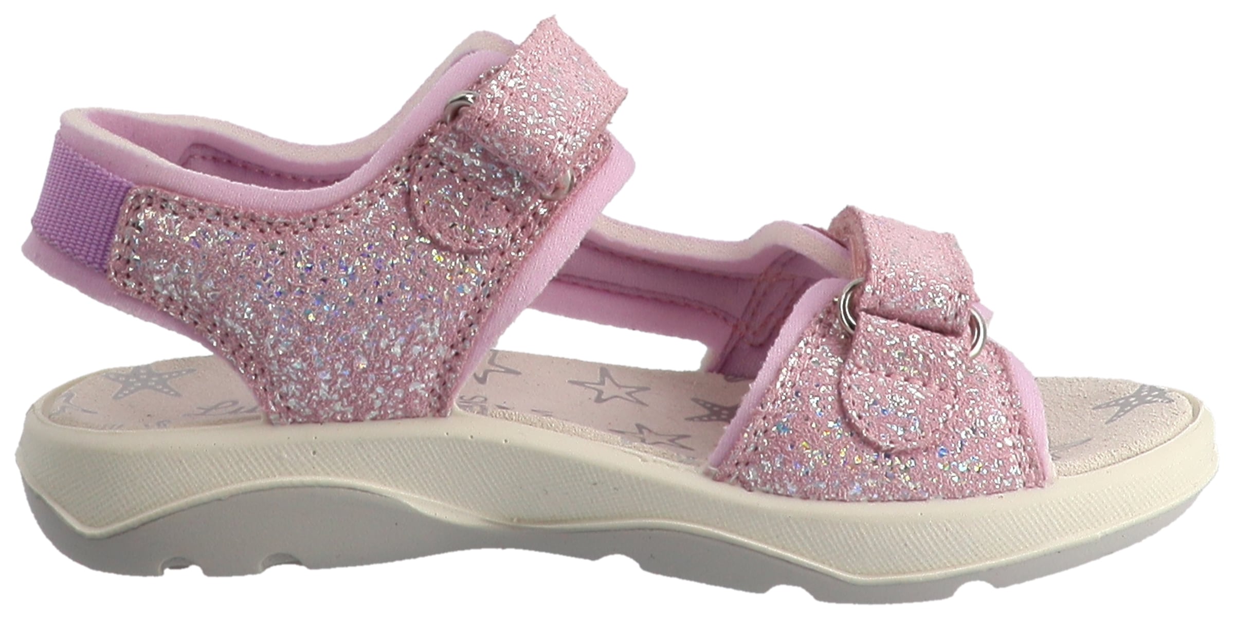 Lurchi Sandale »Fia 2«  Chaussure à scratch avec paillettes, gabarit de taille à télécharger