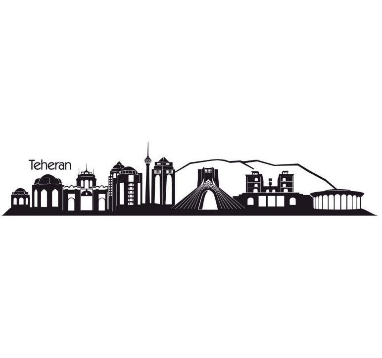 Image of Wall-Art Wandtattoo »XXL Stadt Skyline Teheran 120cm«, (1 St.) bei Ackermann Versand Schweiz