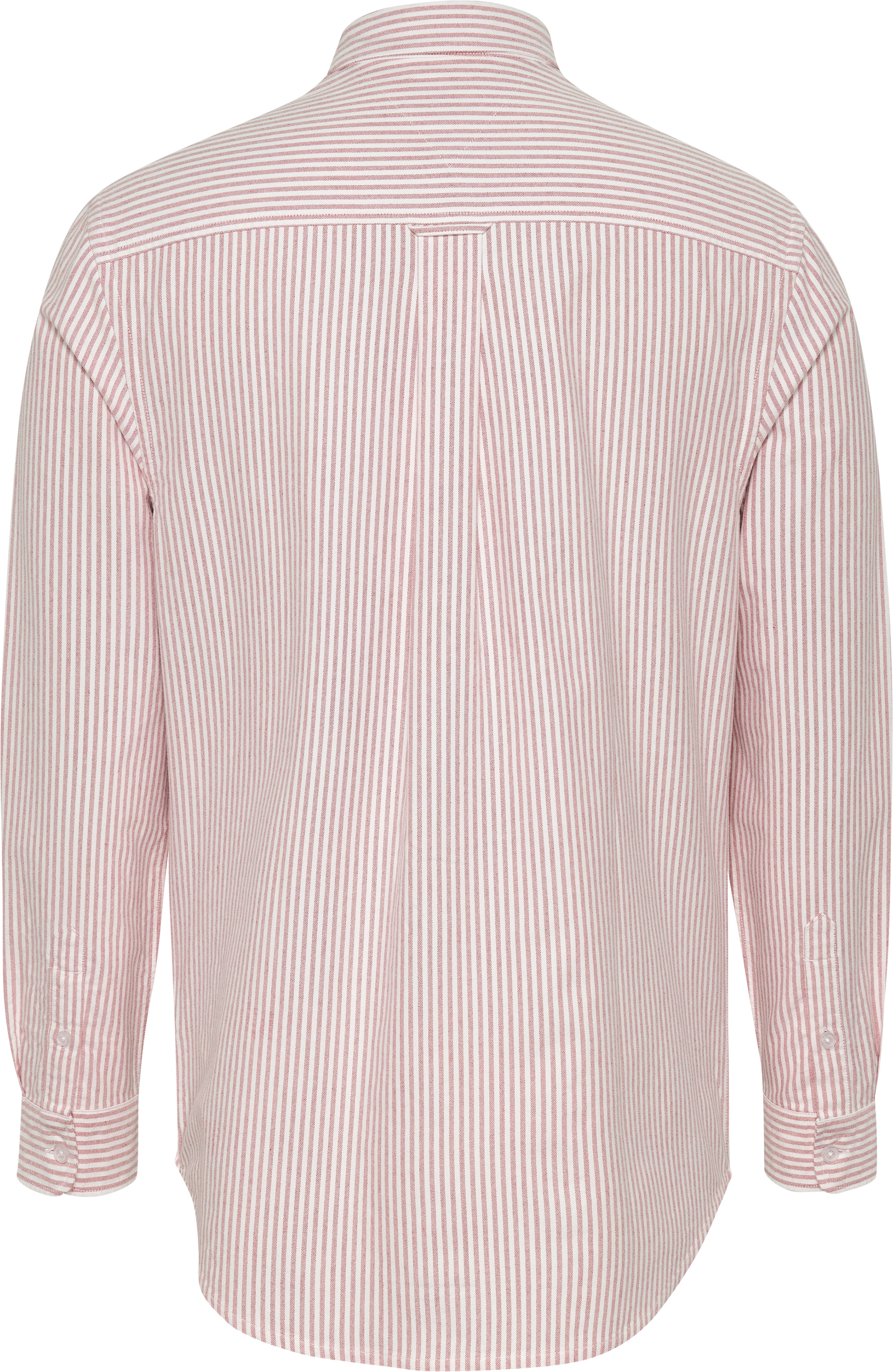 Tommy Jeans Langarmhemd »TJM STRIPE OXFORD SHIRT EXT«, mit Logostickerei