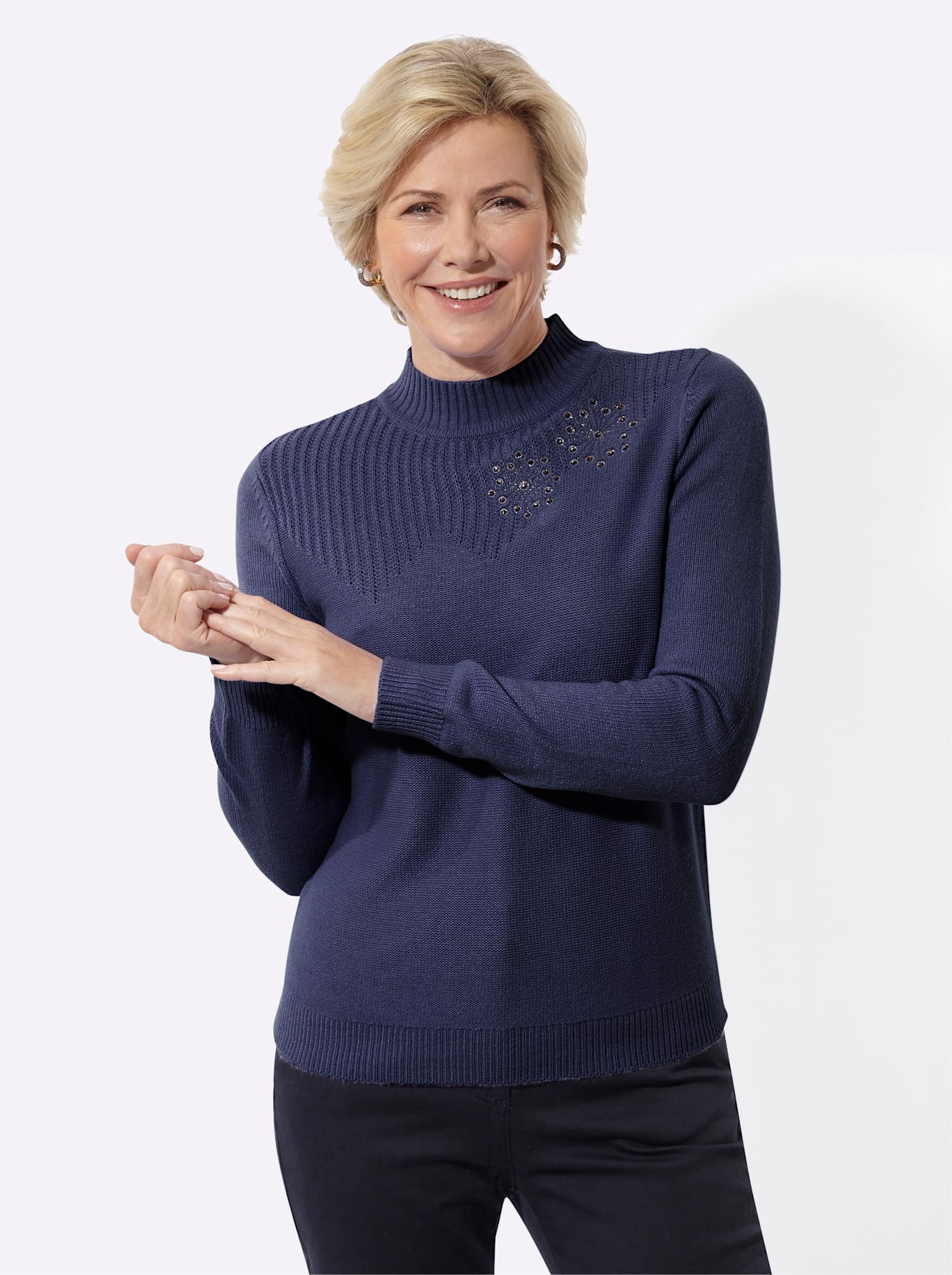 Classic Basics Strickpullover "Stehkragen-Pullover"