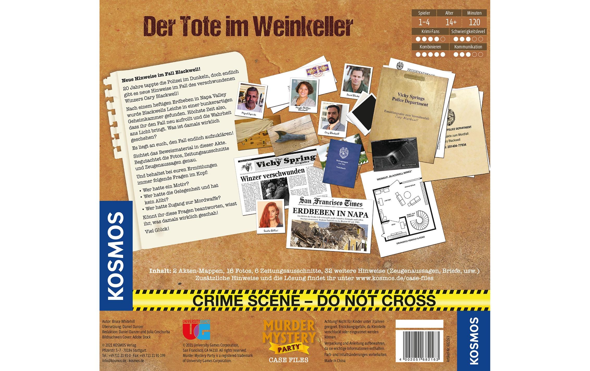 Kosmos Spiel »Case File - Der Tote im Weinke.«