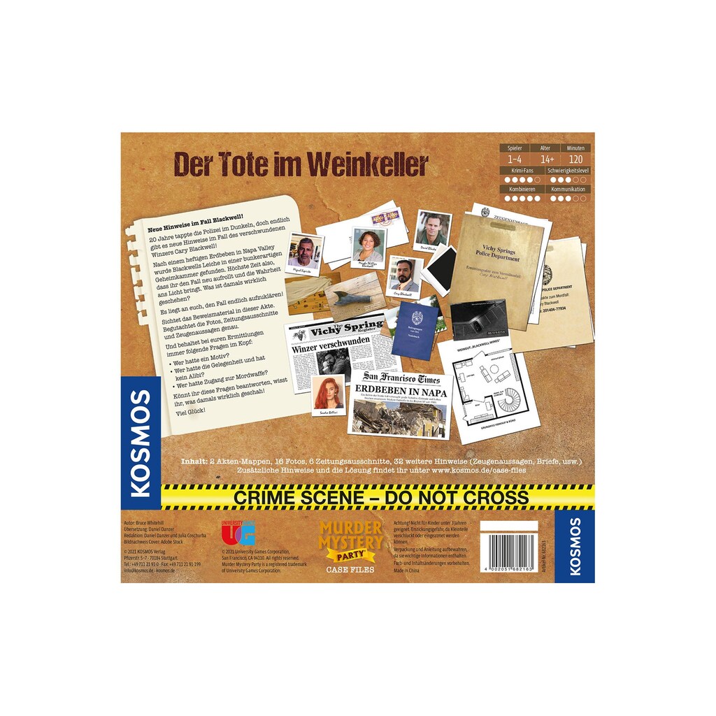 Kosmos Spiel »Case File - Der Tote im Weinke.«