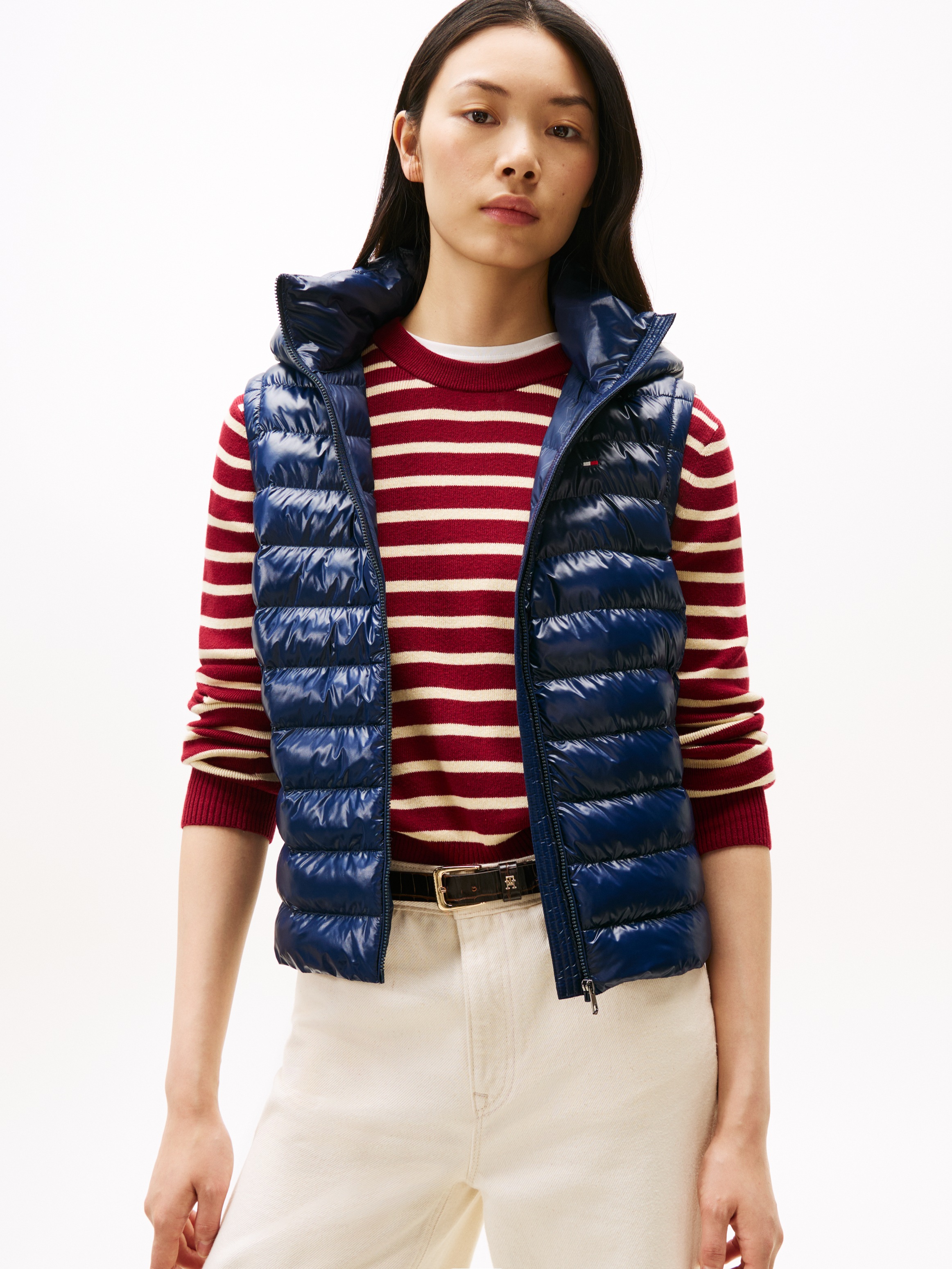 Image of Tommy Hilfiger Steppweste "LW PADDED SLIM VEST" leicht glänzende Oberfläche