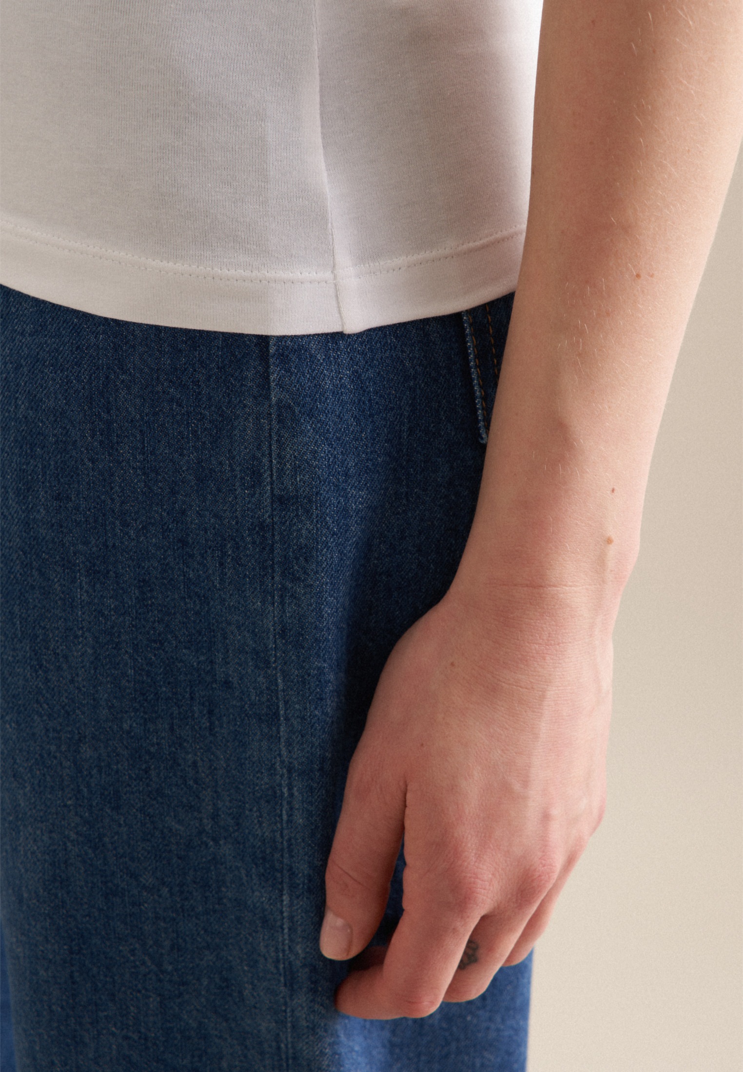 seidensticker Shirttop »Schwarze Rose«, Ohne Arm Rundhals