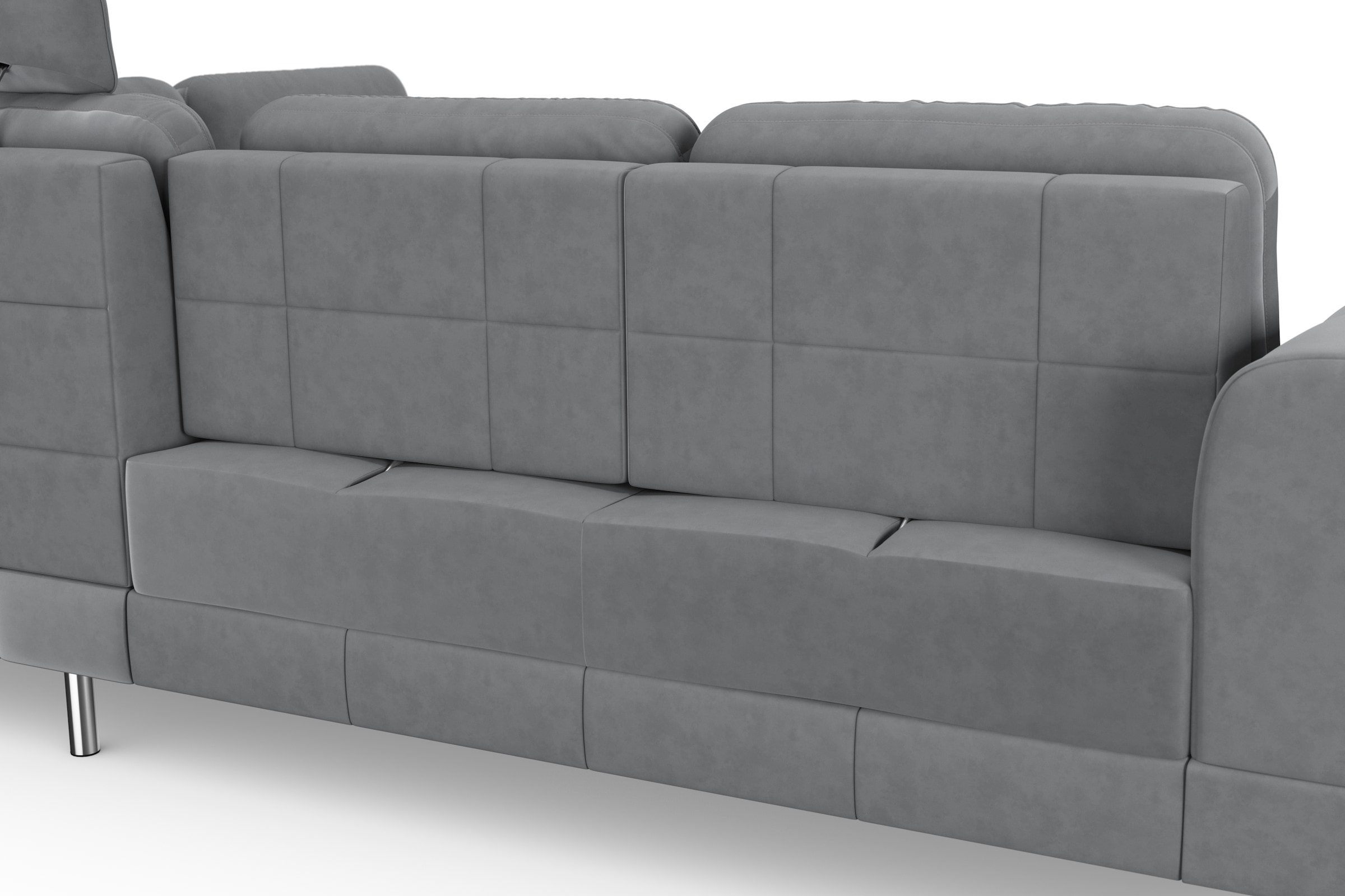 sit&more Ecksofa »Bendigo L-Form« inklusive Sitztiefenverstellung, Bodenfreiheit 12 cm, in 2 Fussfarben