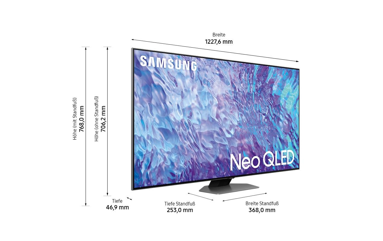 Samsung QLED-Fernseher »Samsung TV QE55Q80C ATXXN, 55 QLED-TV«, 139,7 cm/55 Zoll