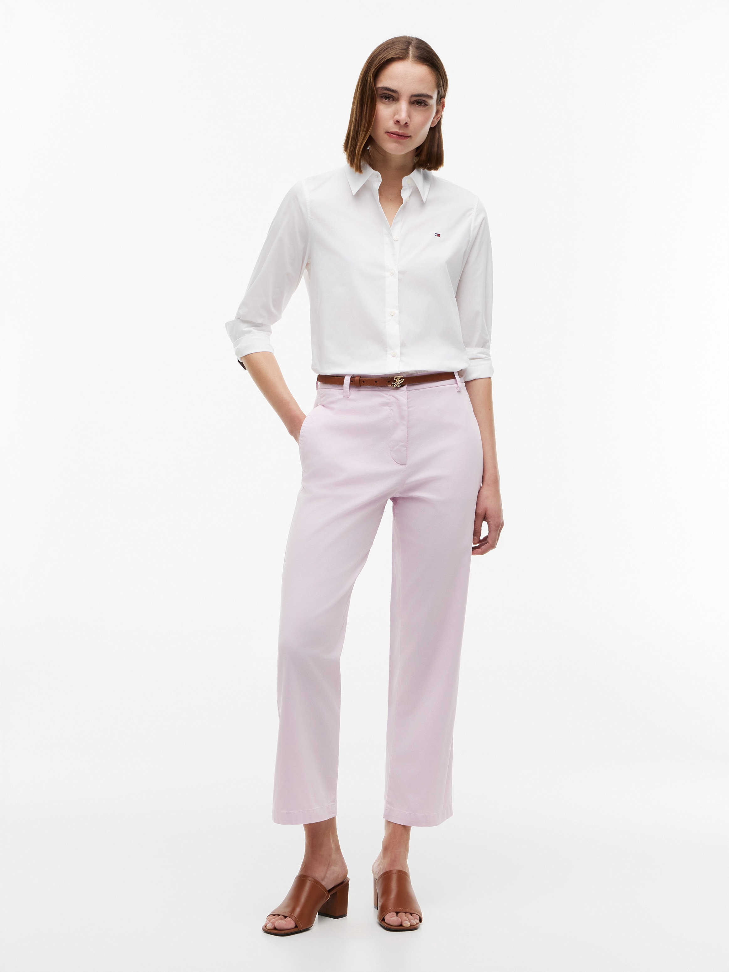 Tommy Hilfiger Chinos »CO GMD SLIM STRAIGHT CHINO«  avec hauteur de taille moyenne