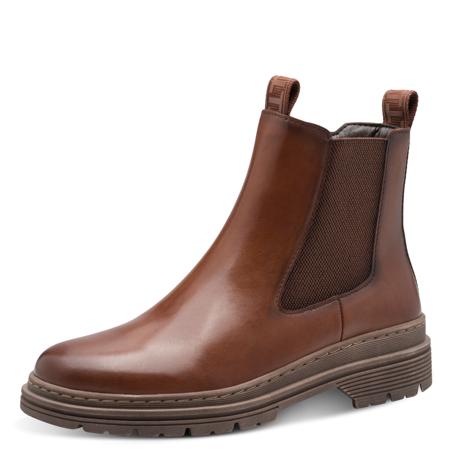 Image of Tamaris Chelseaboots Blockabsatz, Stiefelette mit Stretcheinsatz an der Aussenseite