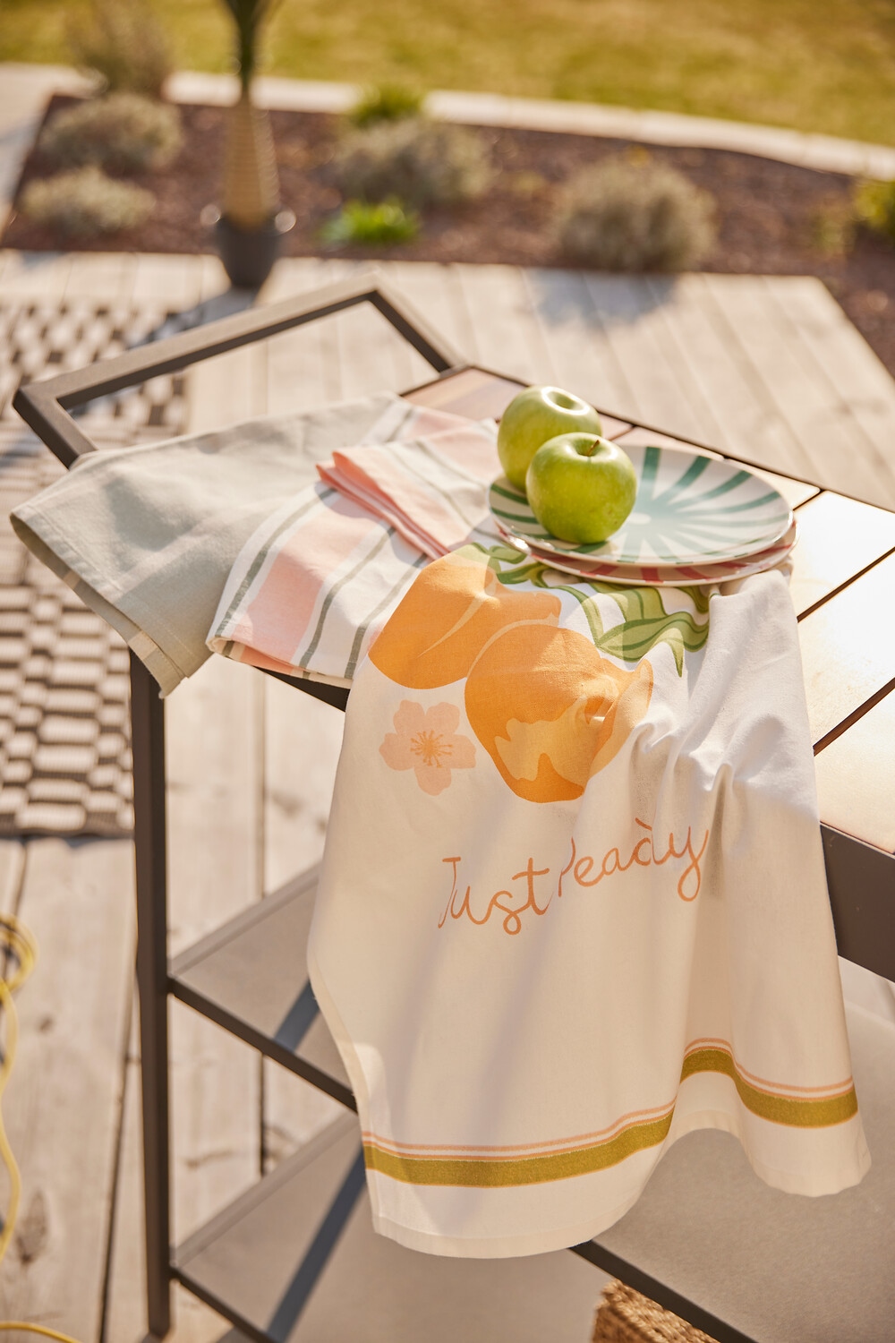 GOODproduct Chiffon à vaisselle »Zennor« 100 % Baumwolle,  70 × 50 cm, 3er St, Attraktives Design