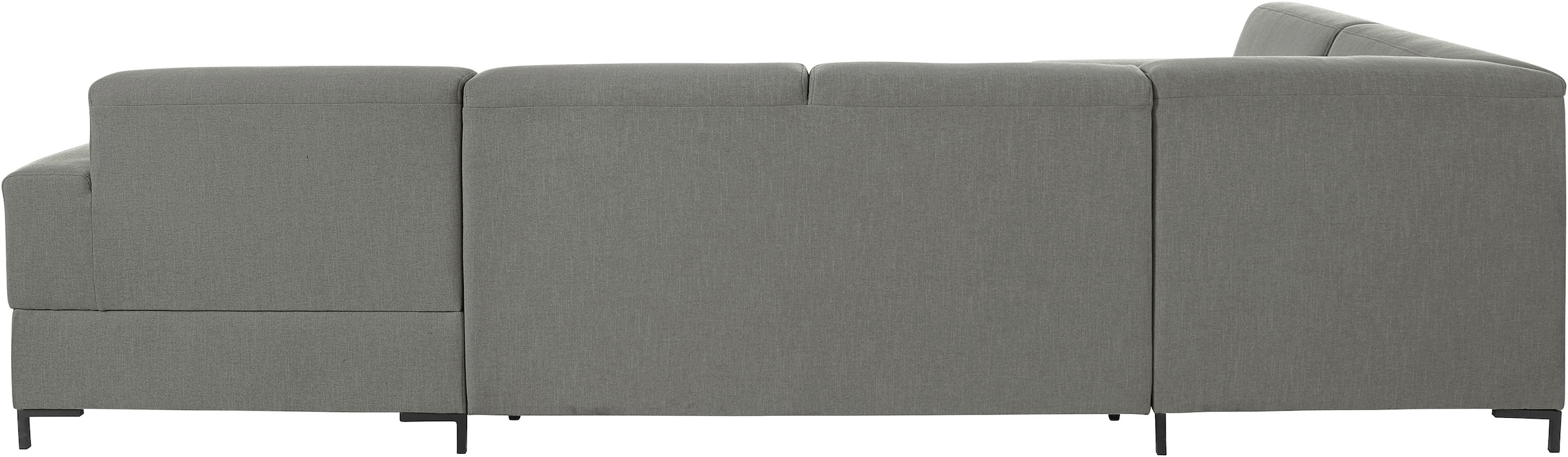 GOODproduct Wohnlandschaft »Grazzo U-Form«, hochwertige Stoffe aus recyceltem Material, Steppung im Sitzbereich