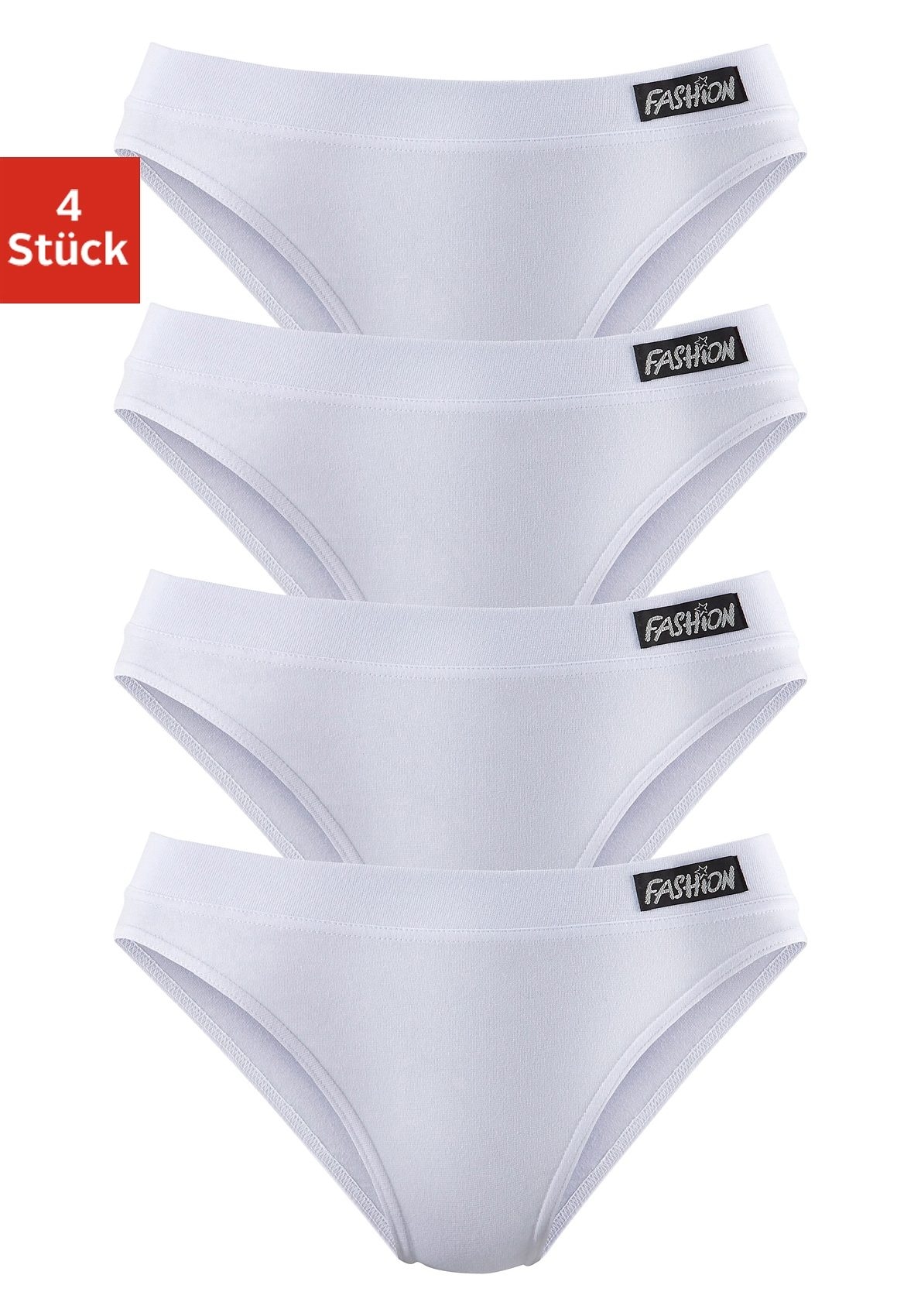 Image of petite fleur by Lascana Jazz-Pants Slips 4er-Pack, aus elastischer Baumwolle