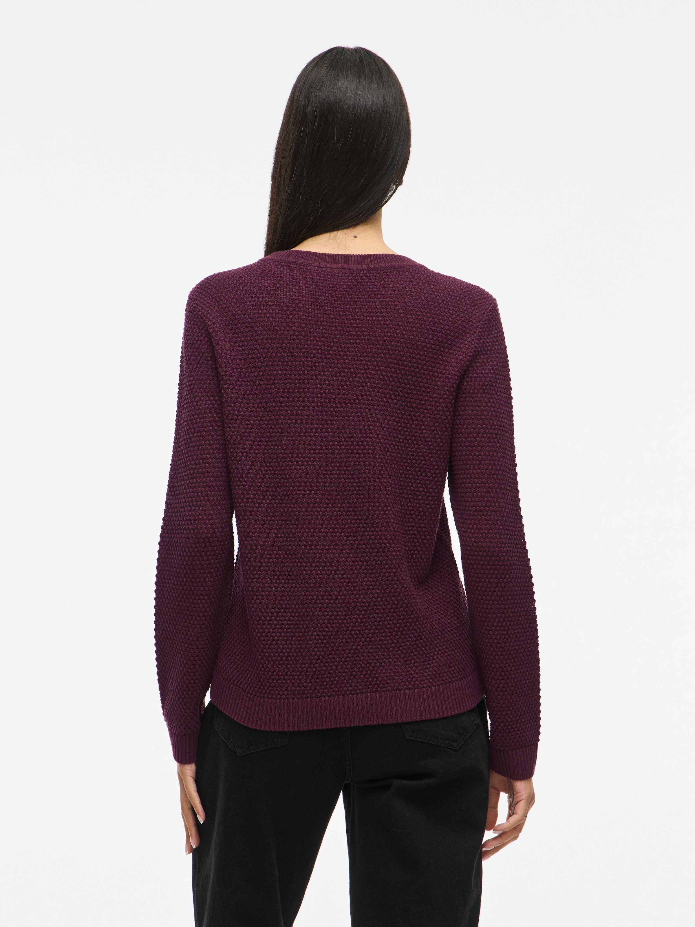 Vila Rundhalspullover »VIDALO O-NECK L/S KNIT TOP- NOOS«