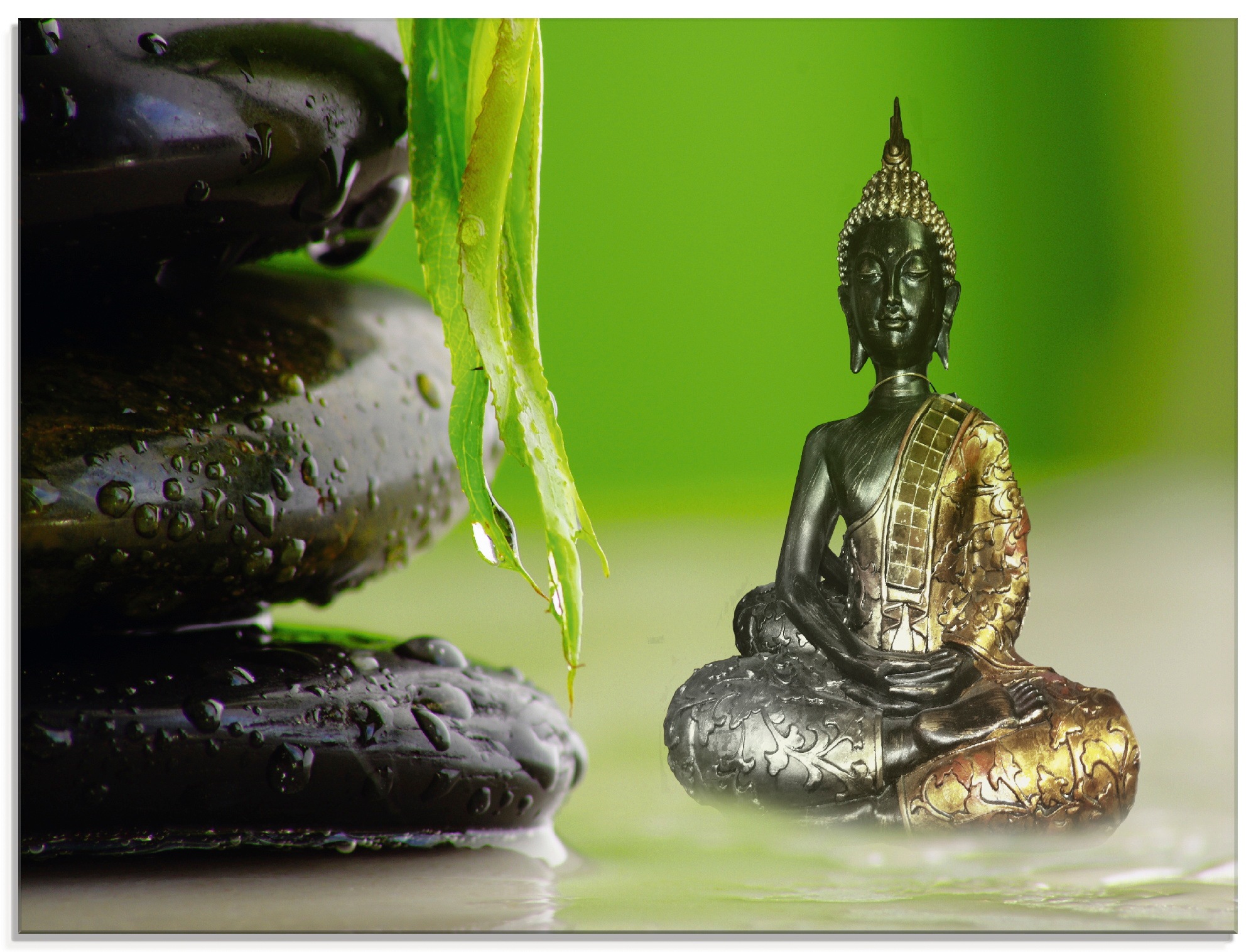 Image of Artland Glasbild »Buddha und Steine«, Religion, (1 St.) bei Ackermann Versand Schweiz