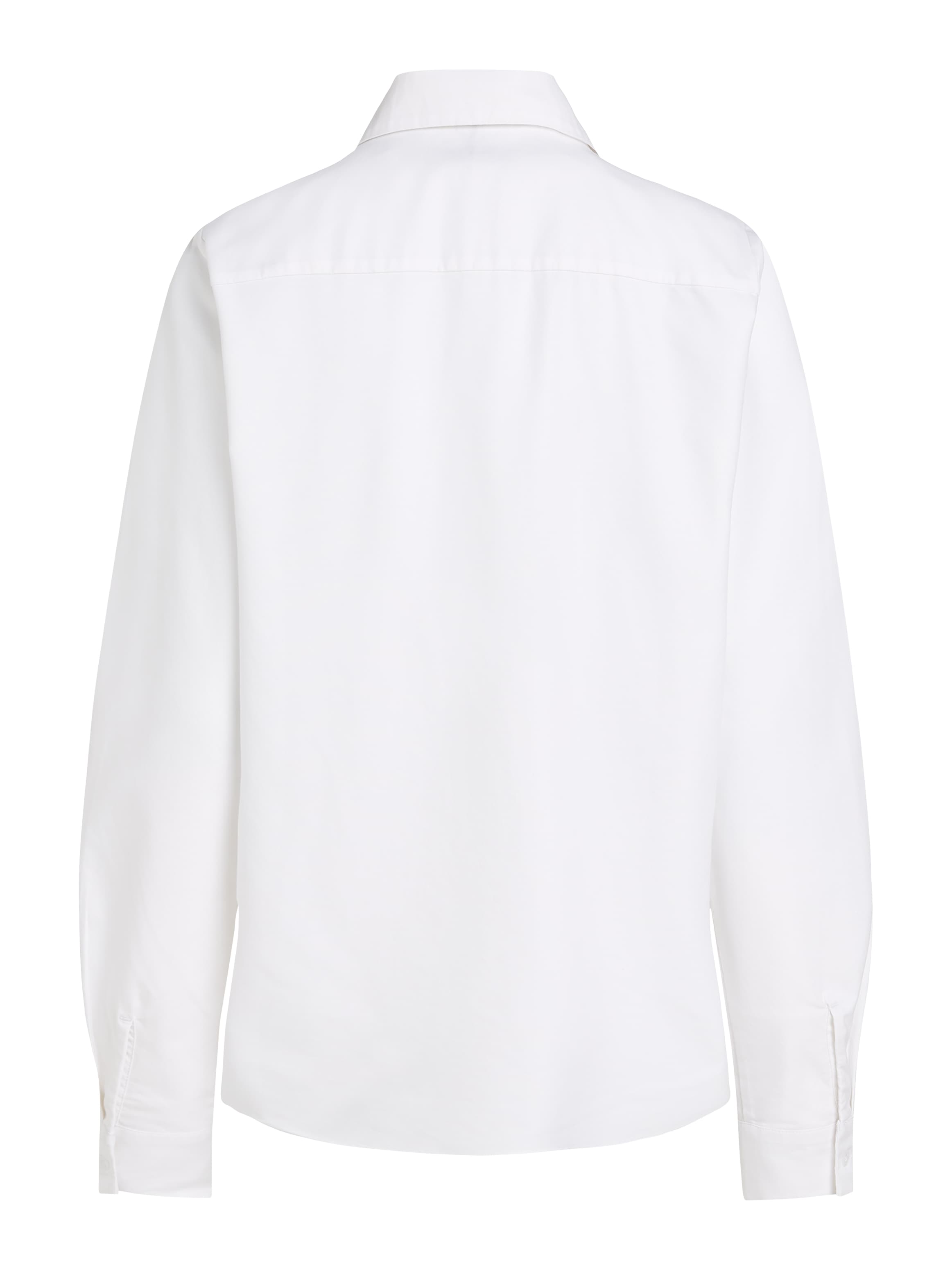 Tommy Hilfiger Hemdbluse »OXFORD RELAXED FIT SHIRT mit Hemdblusenkragen und Stickerei«, gestreift, klassisch, relaxed fit, Baumwolle, Kragen