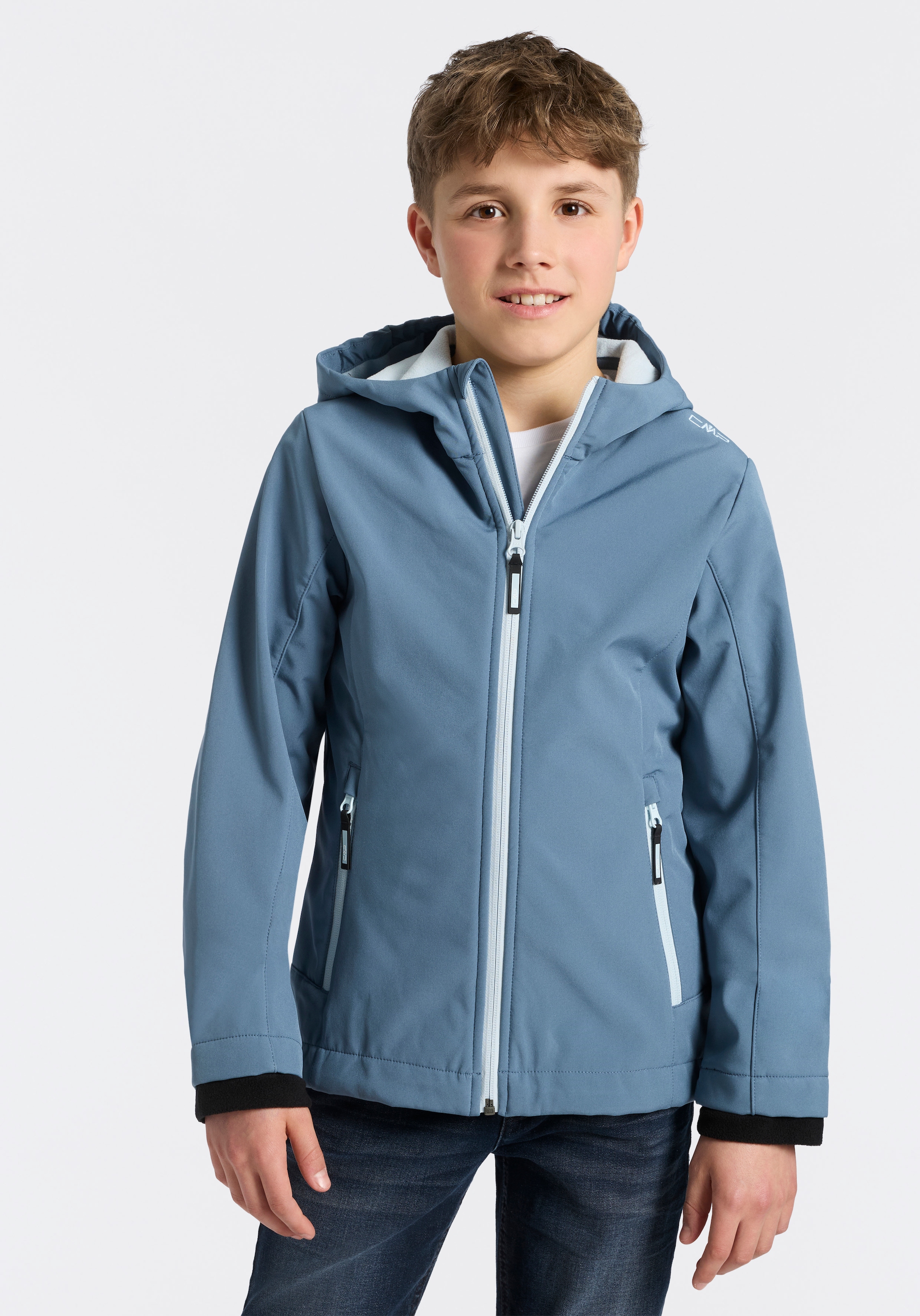 CMP Veste softshell »KID G JACKET FIX HOOD für Kinder43405465« mit Kapuze Atmungsaktiv & Wasserabweisend & Windabweisend ,Übergangsjacke