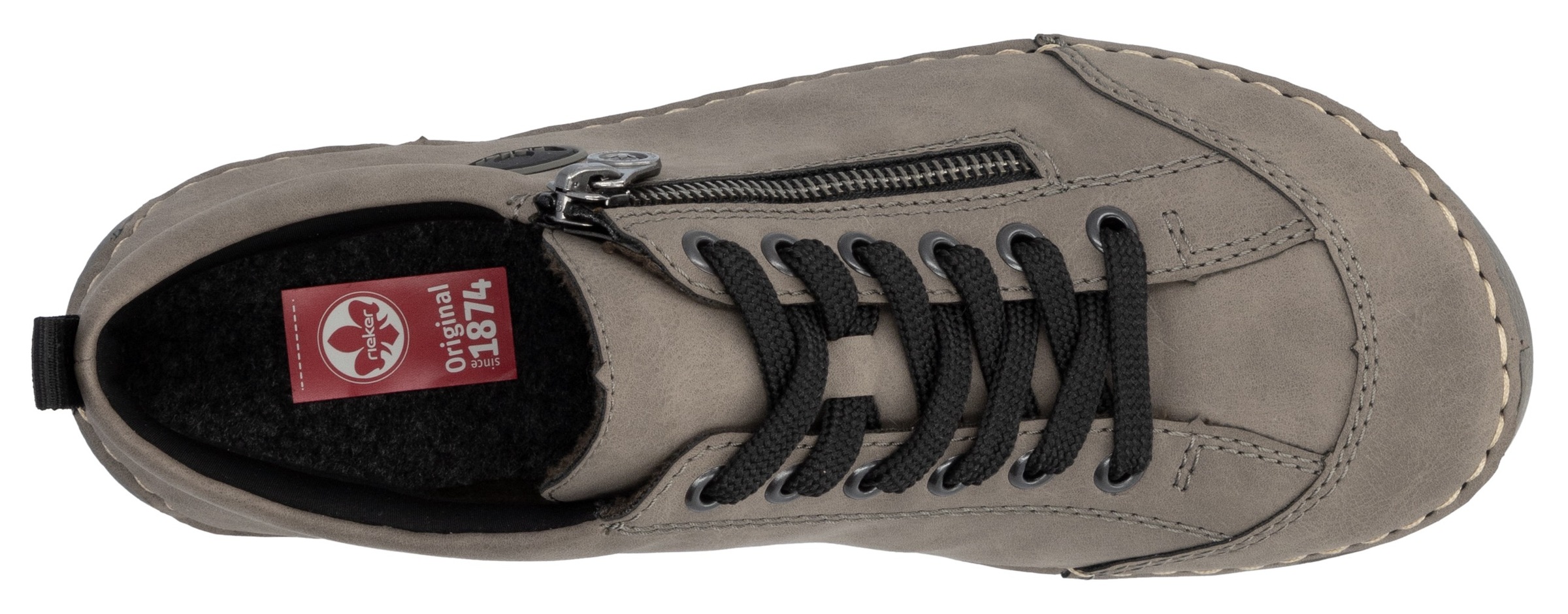 Rieker Schnürboots, Sneaker, Schnürschuh, Outdoorschuh mit Reissverschluss