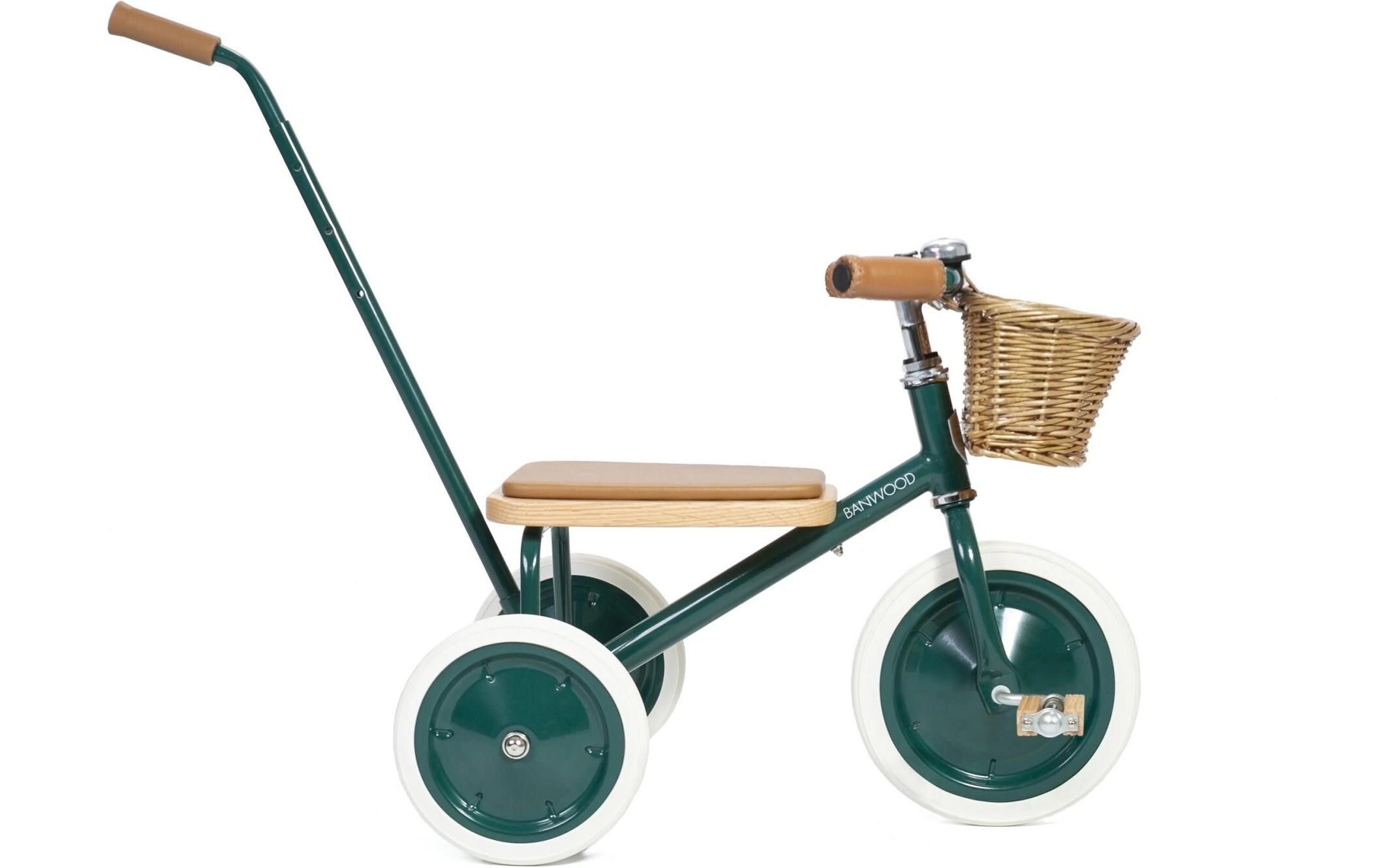   Tricycle »Banwood Trike« Tricycle rétro avec panier et barre de poussée