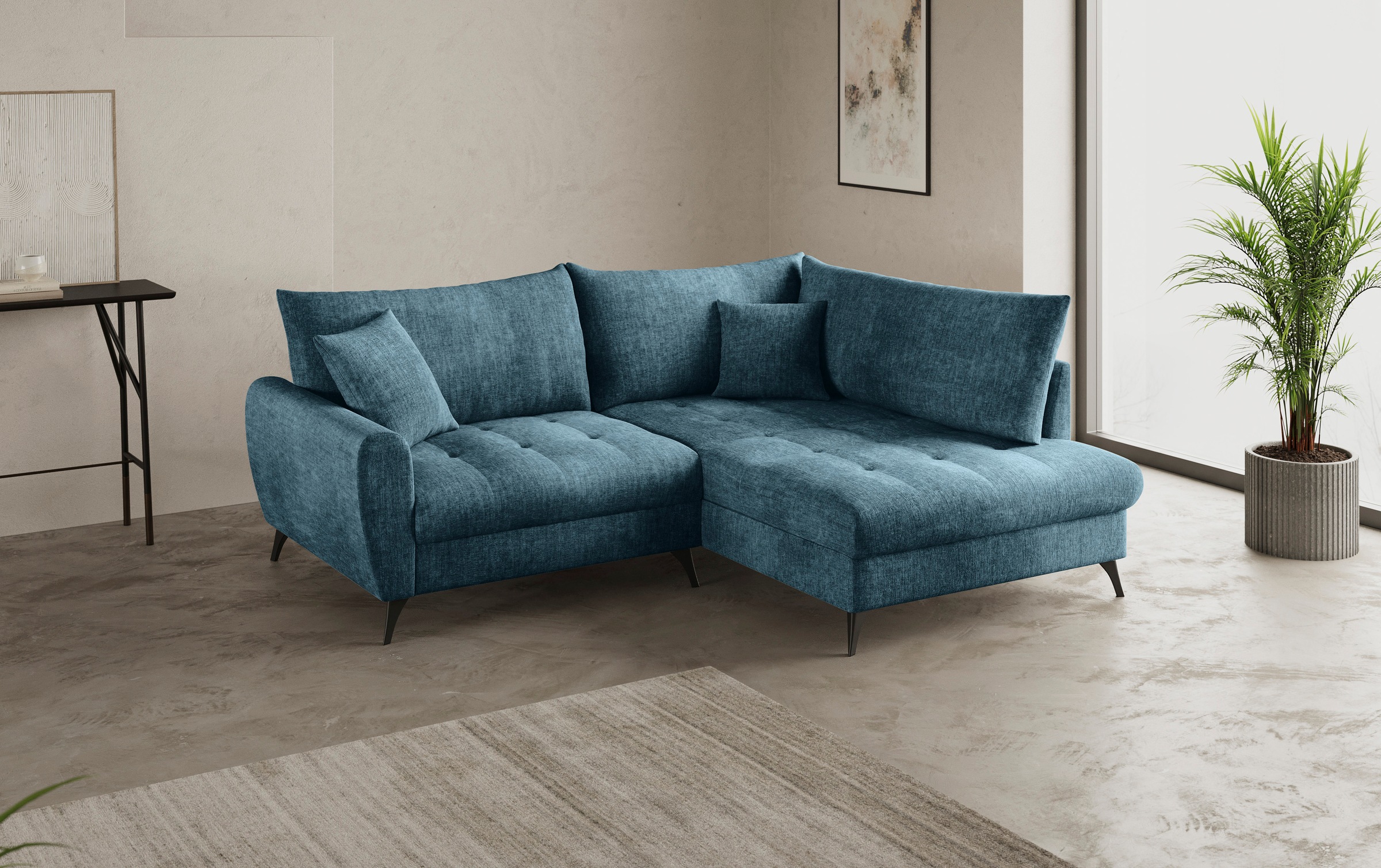 Mr. Couch Ecksofa »Blackburn II, L-Form«, Mit Kaltschaumpolsterung bis 140 kg belastbar