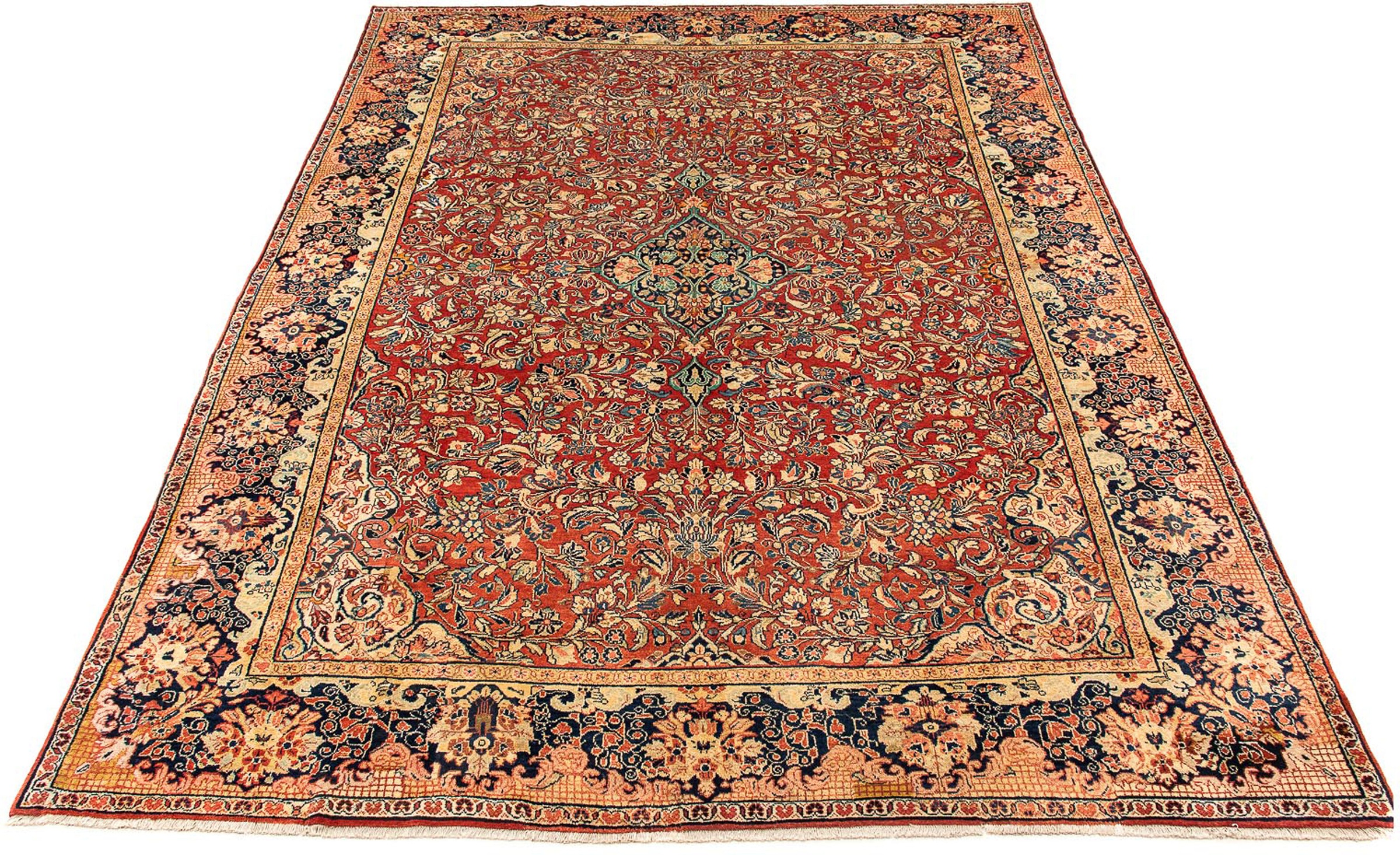 Image of morgenland Orientteppich »Perser - Classic - 412 x 313 cm - rot«, rechteckig, 10 mm Höhe, Wohnzimmer, Handgeknüpft, Einzelstück mit Zertifikat bei Ackermann Versand Schweiz
